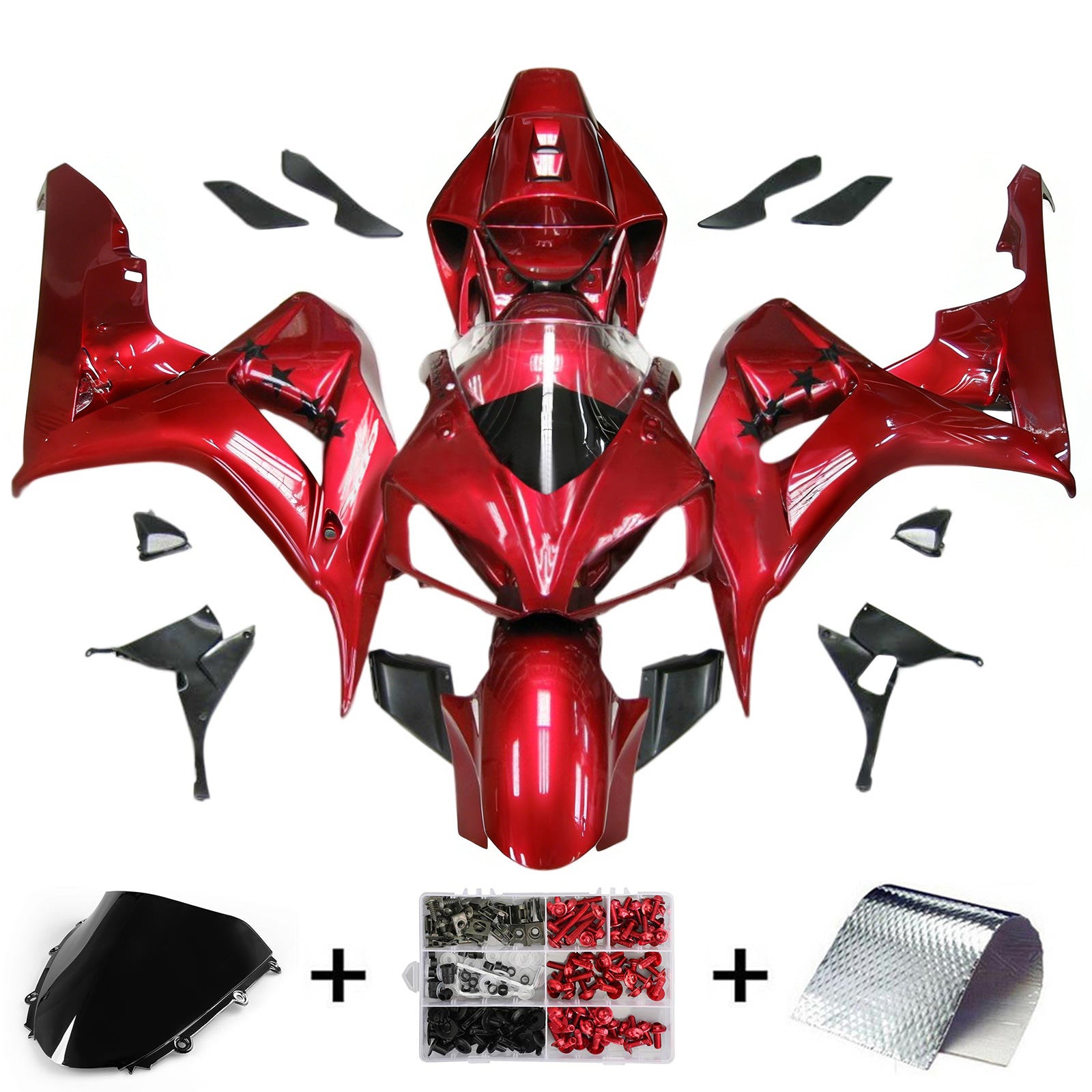 Kit de carénage injecté en plastique ABS pour Honda CBR1000RR 2006-2007
