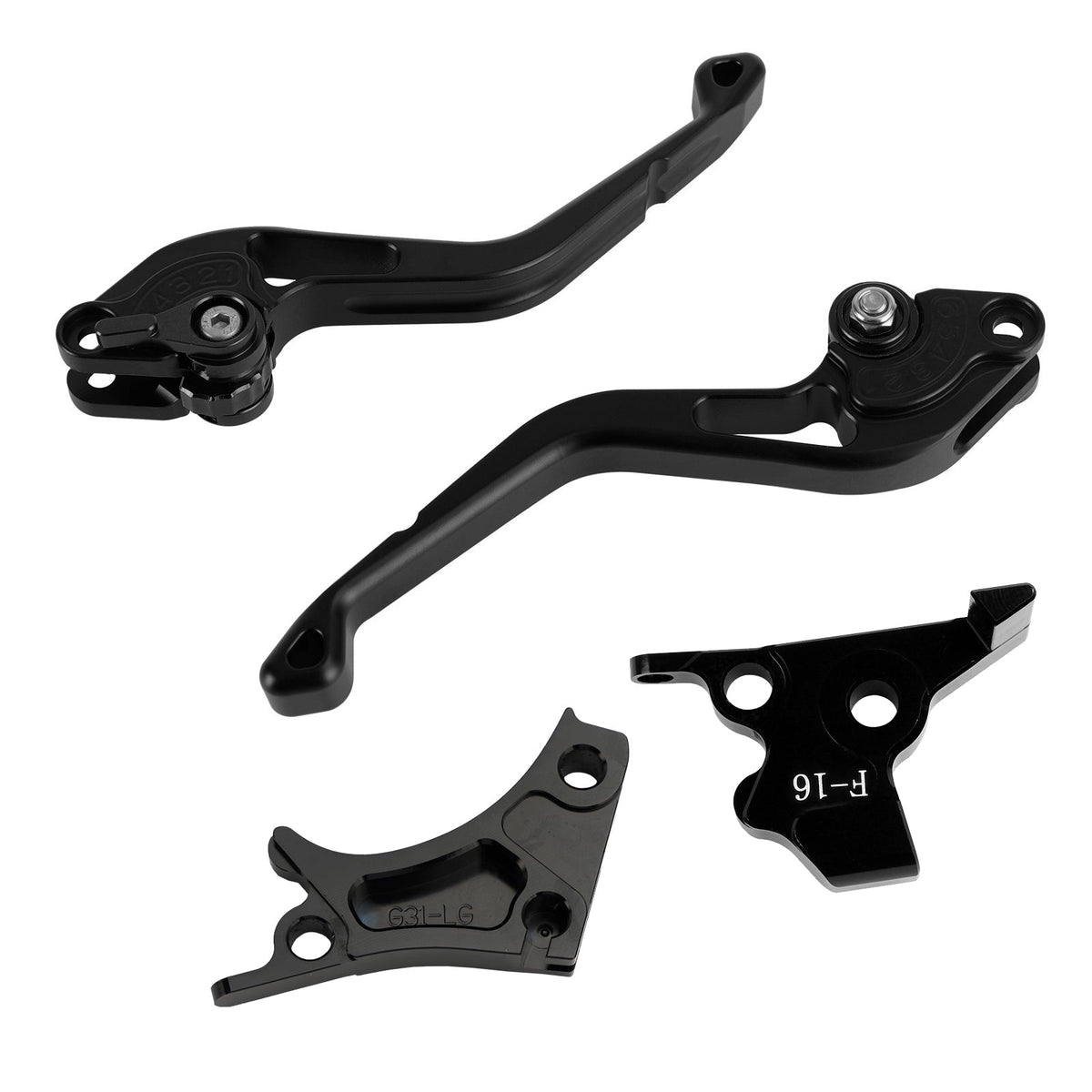 Nouveau levier de frein et d'embrayage court compatible avec BMW G310R G310GS 2017-2018 Noir