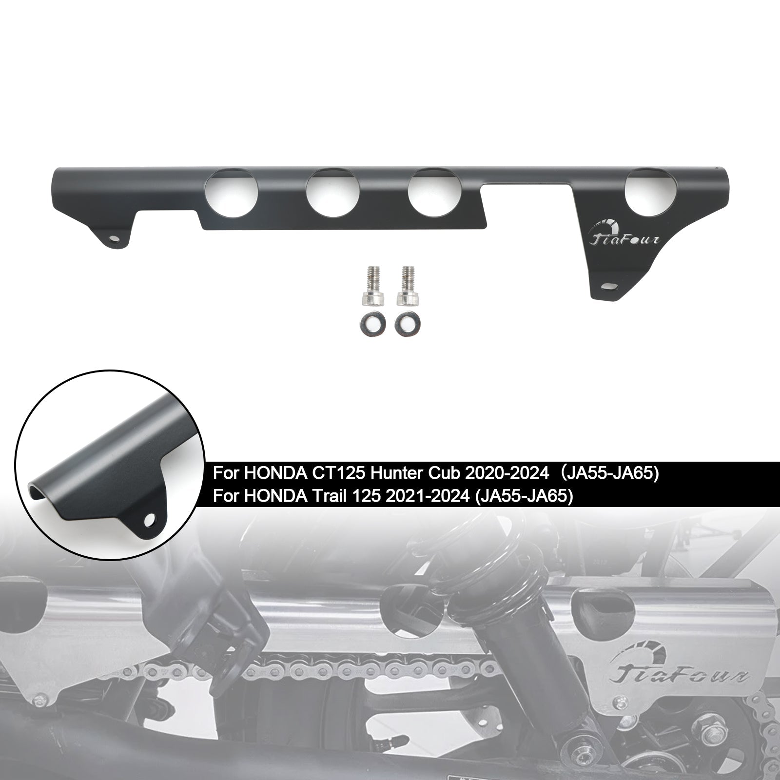 Cubierta de protección de la cadena de Pignon para Honda CT125 Trail 125 JA55 JA65 2020-2024