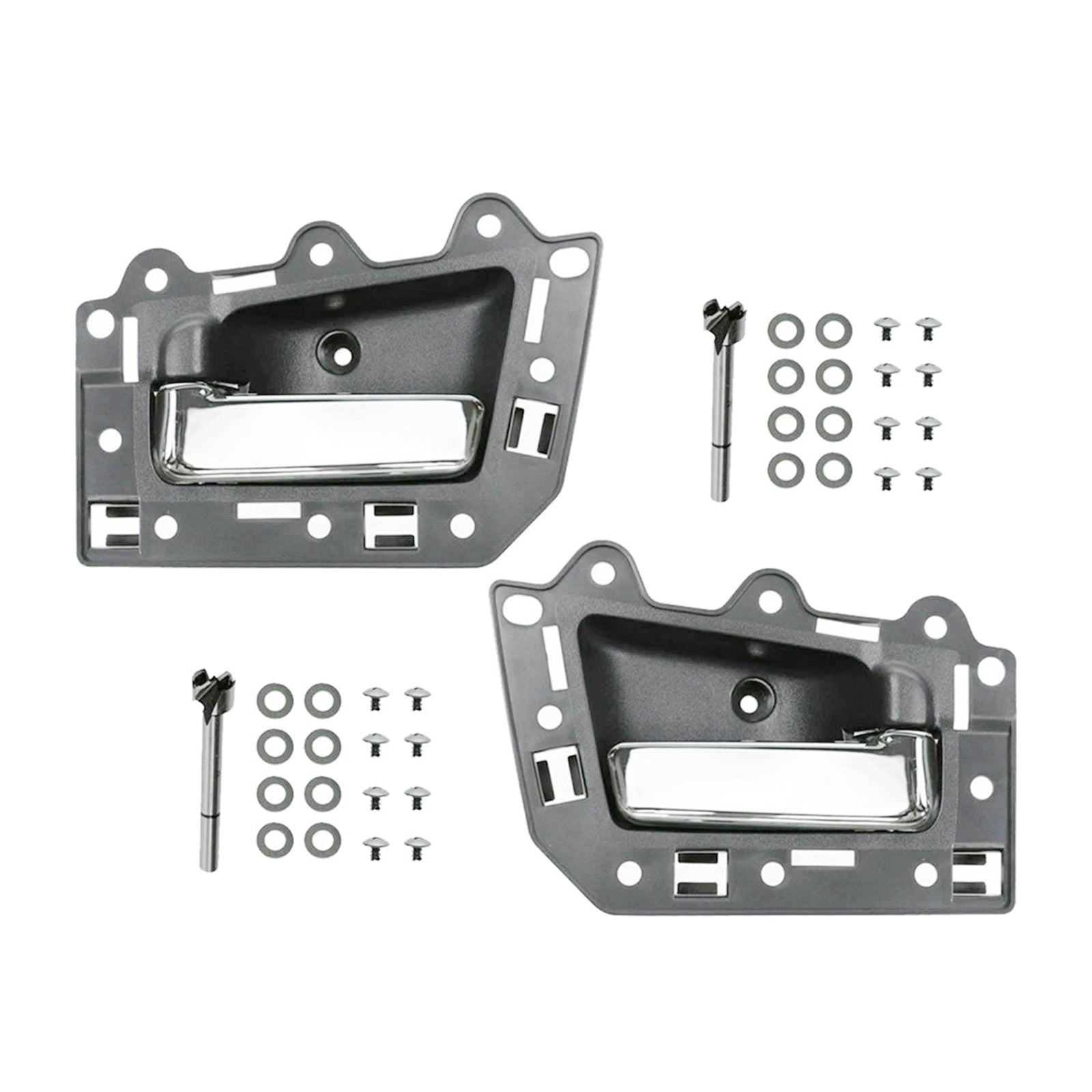 4 poignées de porte intérieures chromées avant et arrière pour Jeep Grand Cherokee 2005-2011
