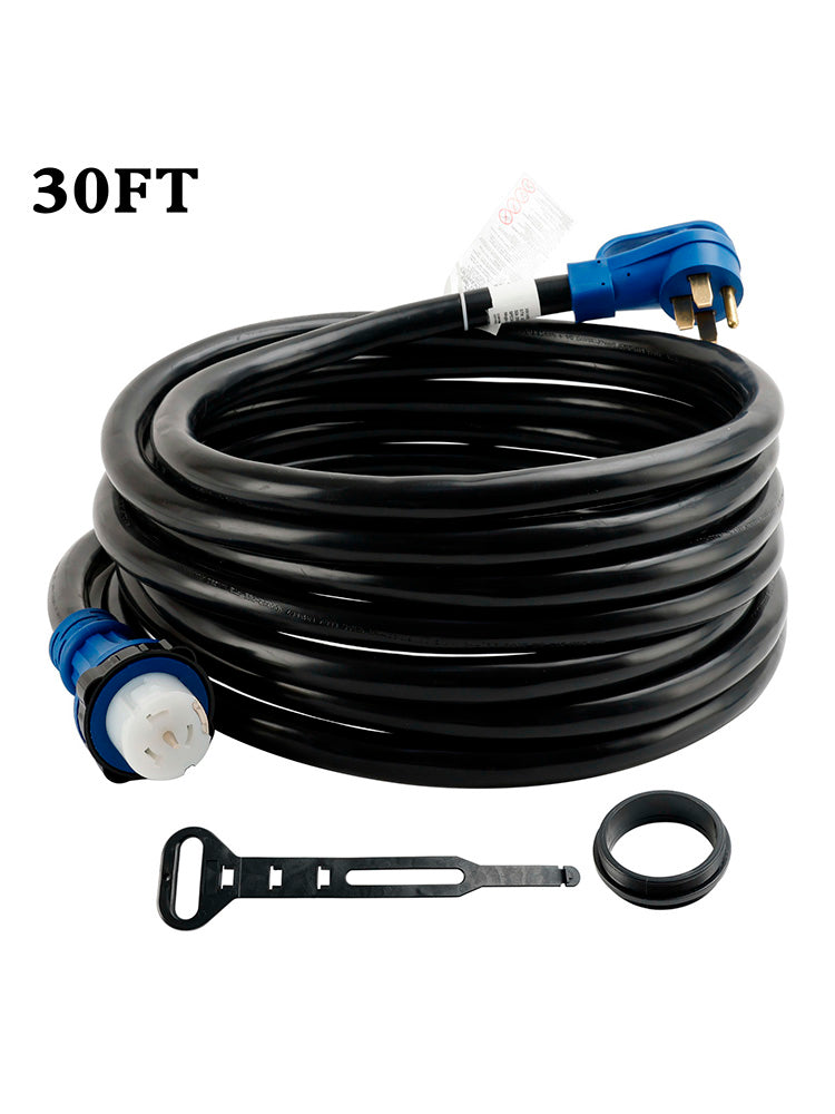 UL-gecertificeerd 50 Amp. 9 meter RV/generatorsnoer met vergrendelbare RV-connector