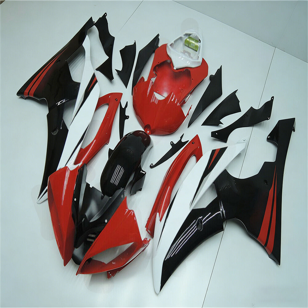 Kit de carénage en plastique ABS injecté compatible avec Yamaha YZF 600 R6 2008-2016