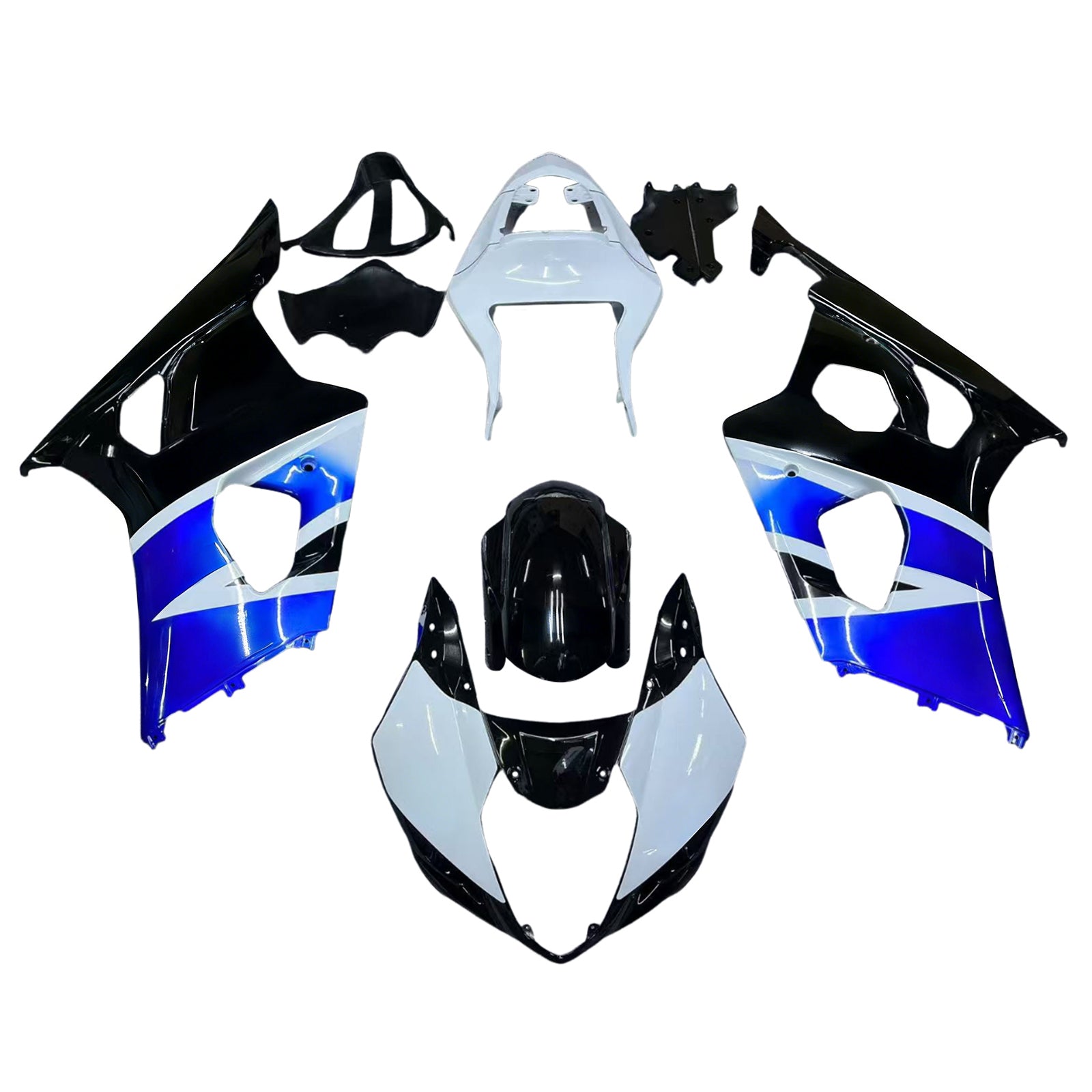 Kit de carénage par injection, carrosserie en plastique ABS, compatible avec Suzuki GSXR1000 2003-2004