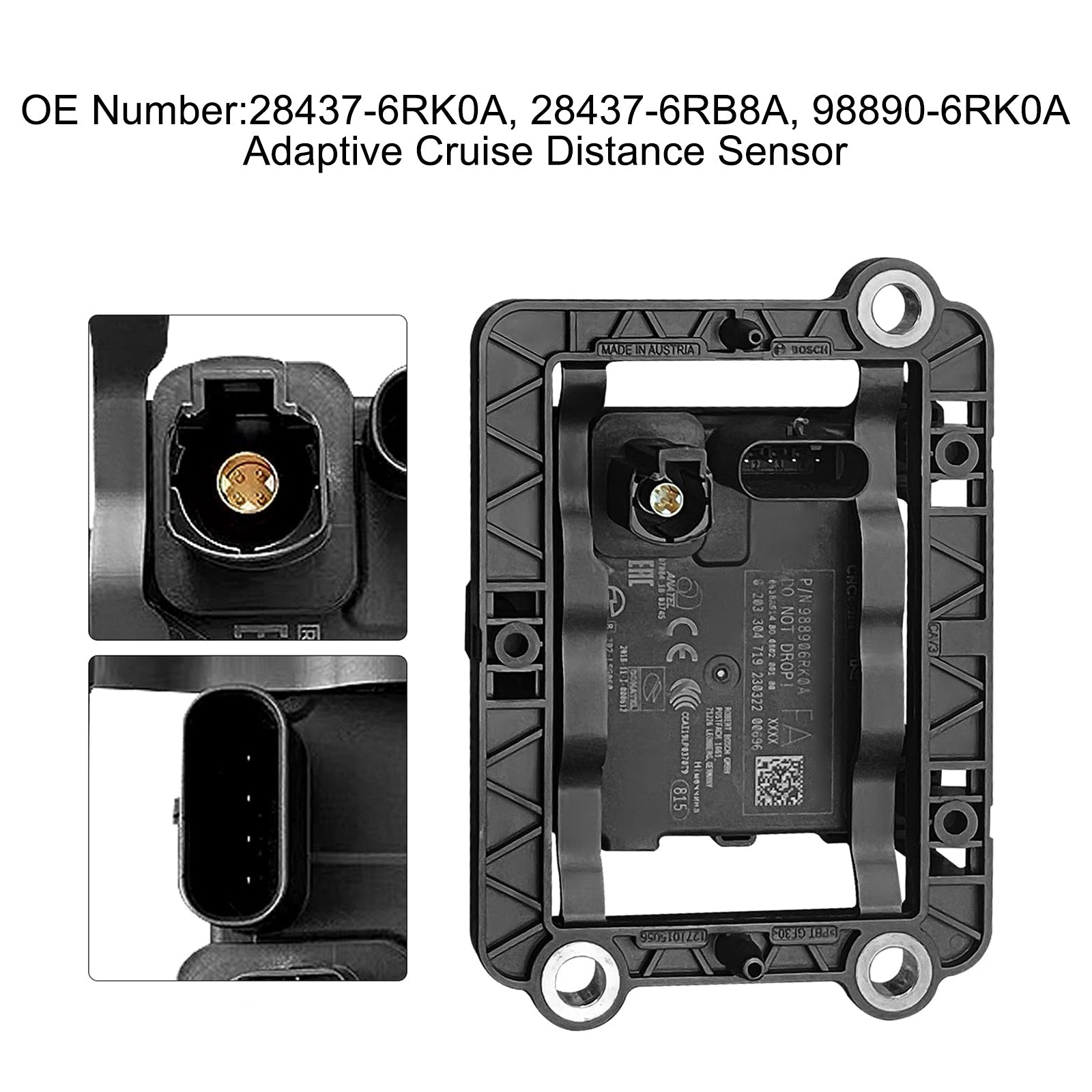 Sensore di controllo da crociera adattivo per Nissan Rogue 1,5 L 2021-2025 28437-6RK0A 28437-6RB8A