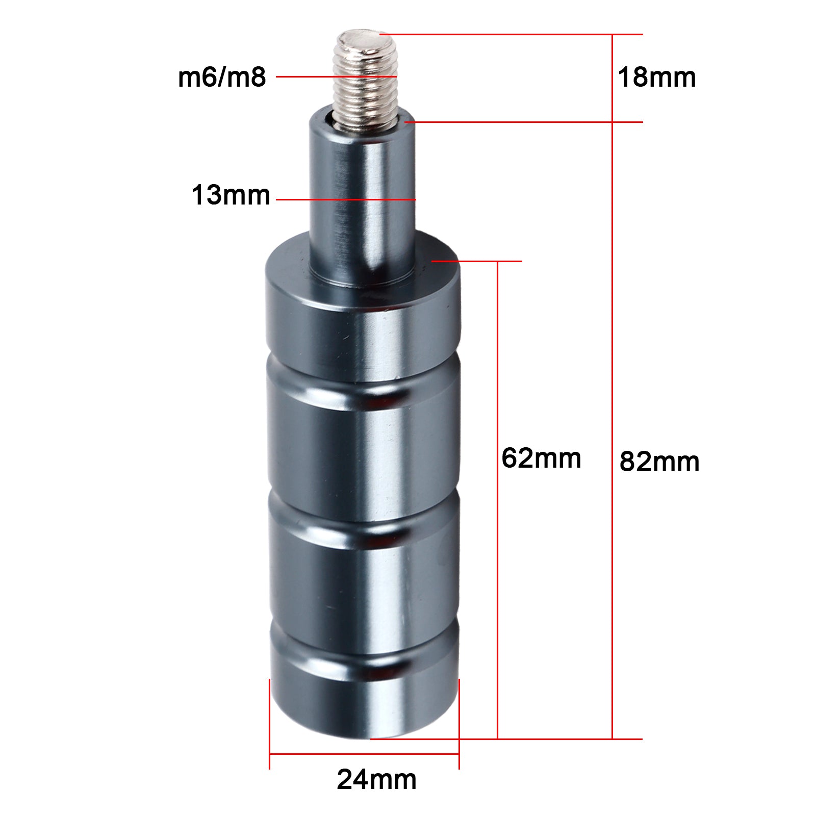 M6 M8 Aluminium Support de fixation de phare moto Cafe Racers universel titane