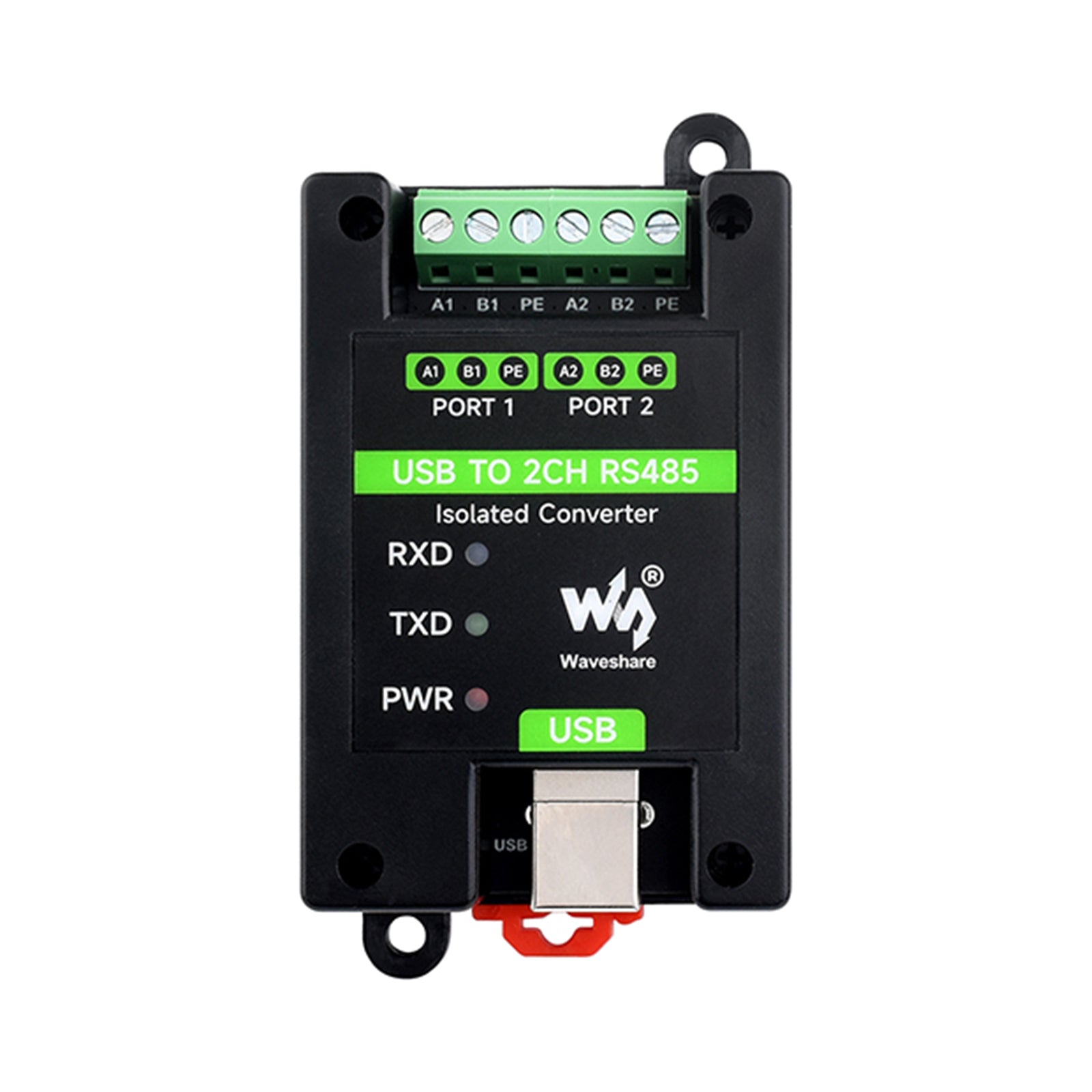 Installazione su binario di un convertitore industriale isolato da USB a porta seriale RS485 bidirezionale