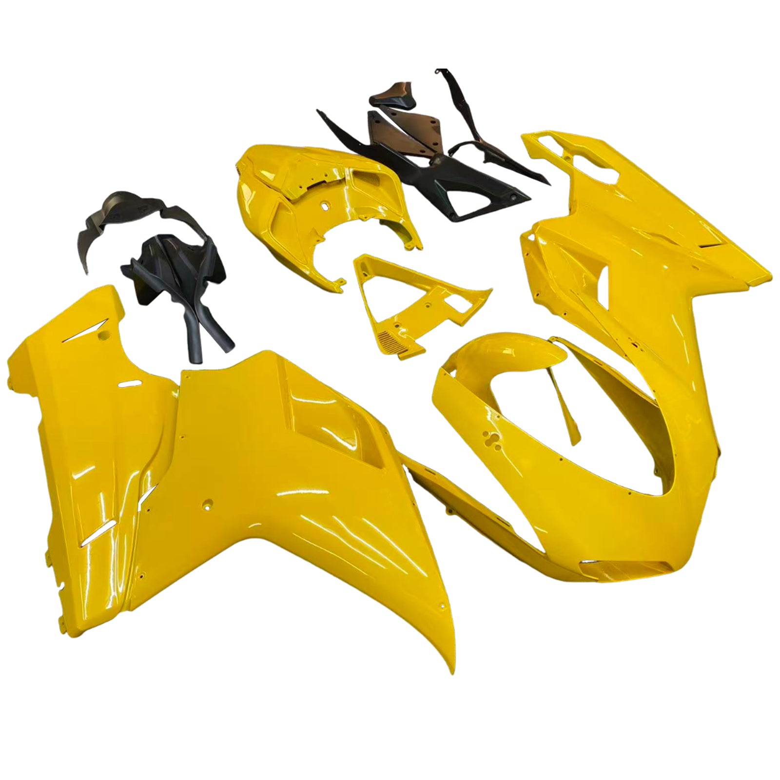 Kit de carénage par injection, carrosserie en plastique ABS, compatible avec Ducati 1098/1198/848 de 2007 à 2011