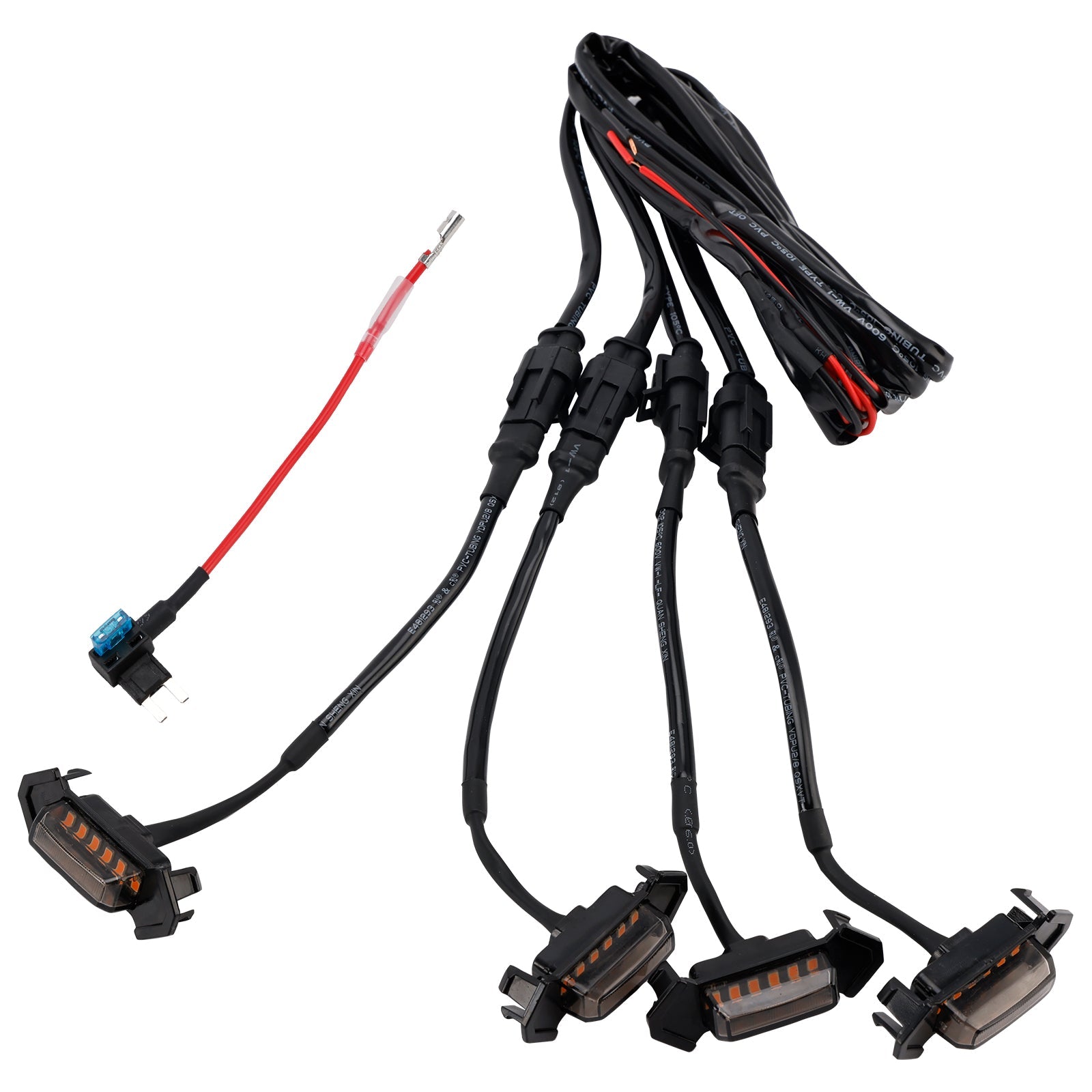 Kit d' Amberkleurige LED-verlichting met gerookte lens voor de grille van Toyota Tacoma (2016-2023)