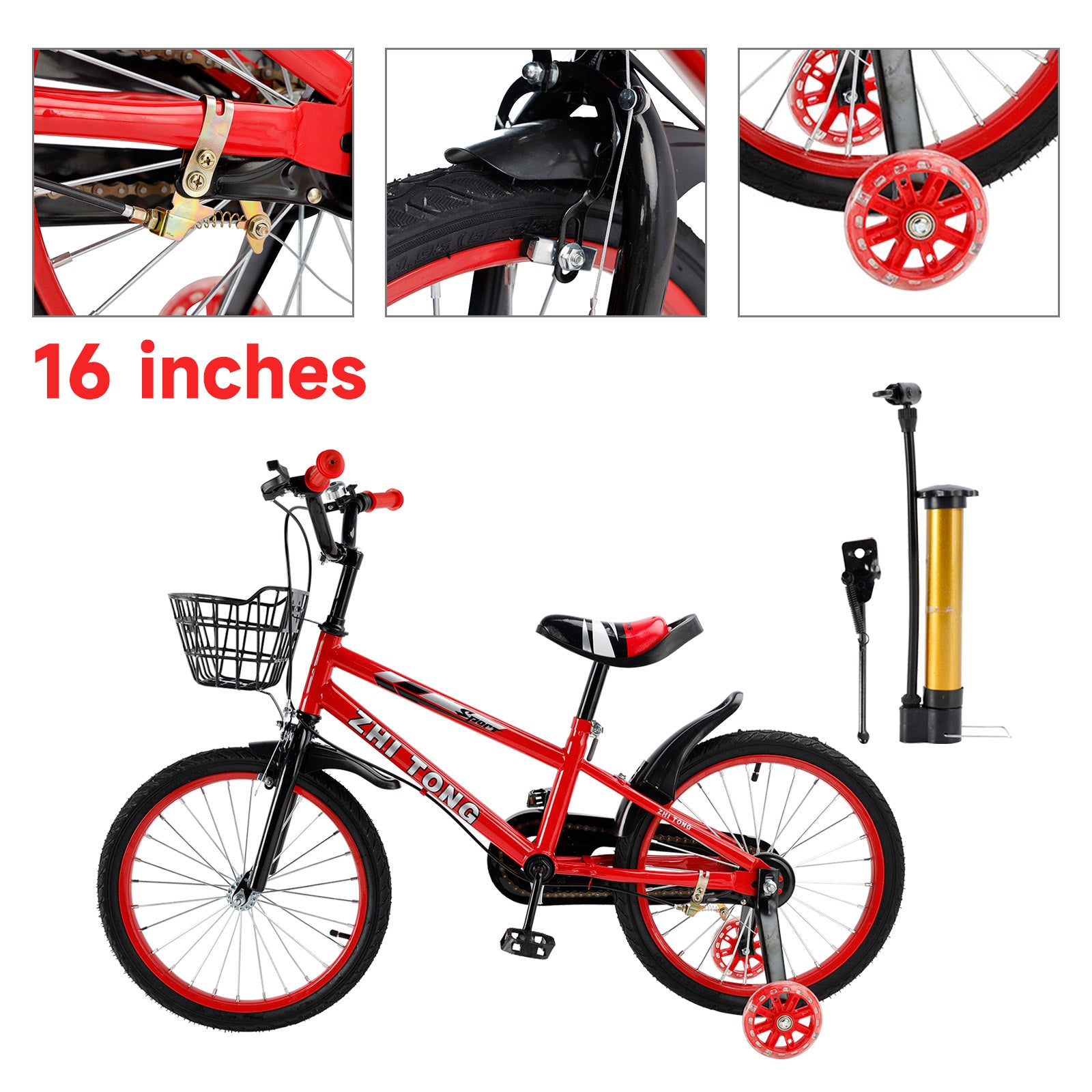 16/16/18 palcev Kid's Bike Child Bicycle Boys and Girls s pomožnim kolesom