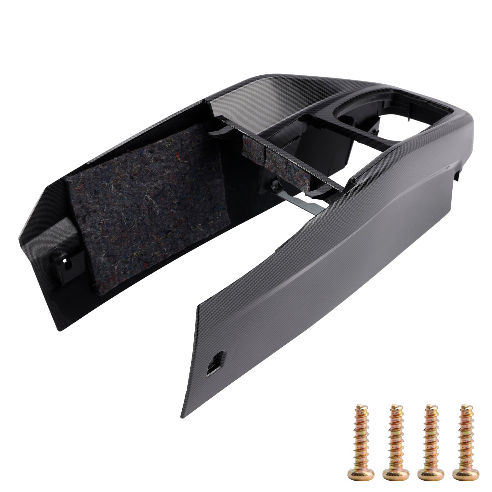 Garniture de console centrale de voiture VW Golf Jetta 1999-2005 1J1863201D motif fibre de carbone