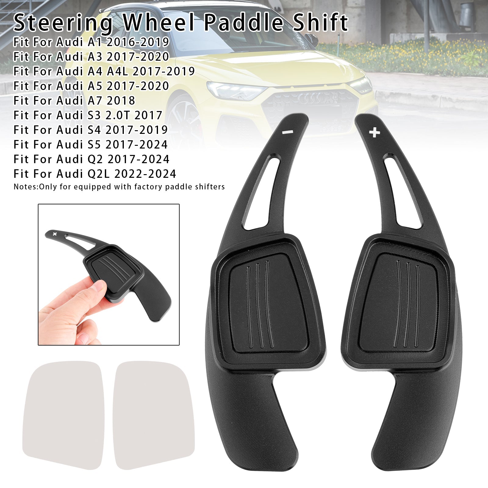 Extension de palettes de changement de vitesse au volant pour Audi Q3 Q5 Q7 S3 S4