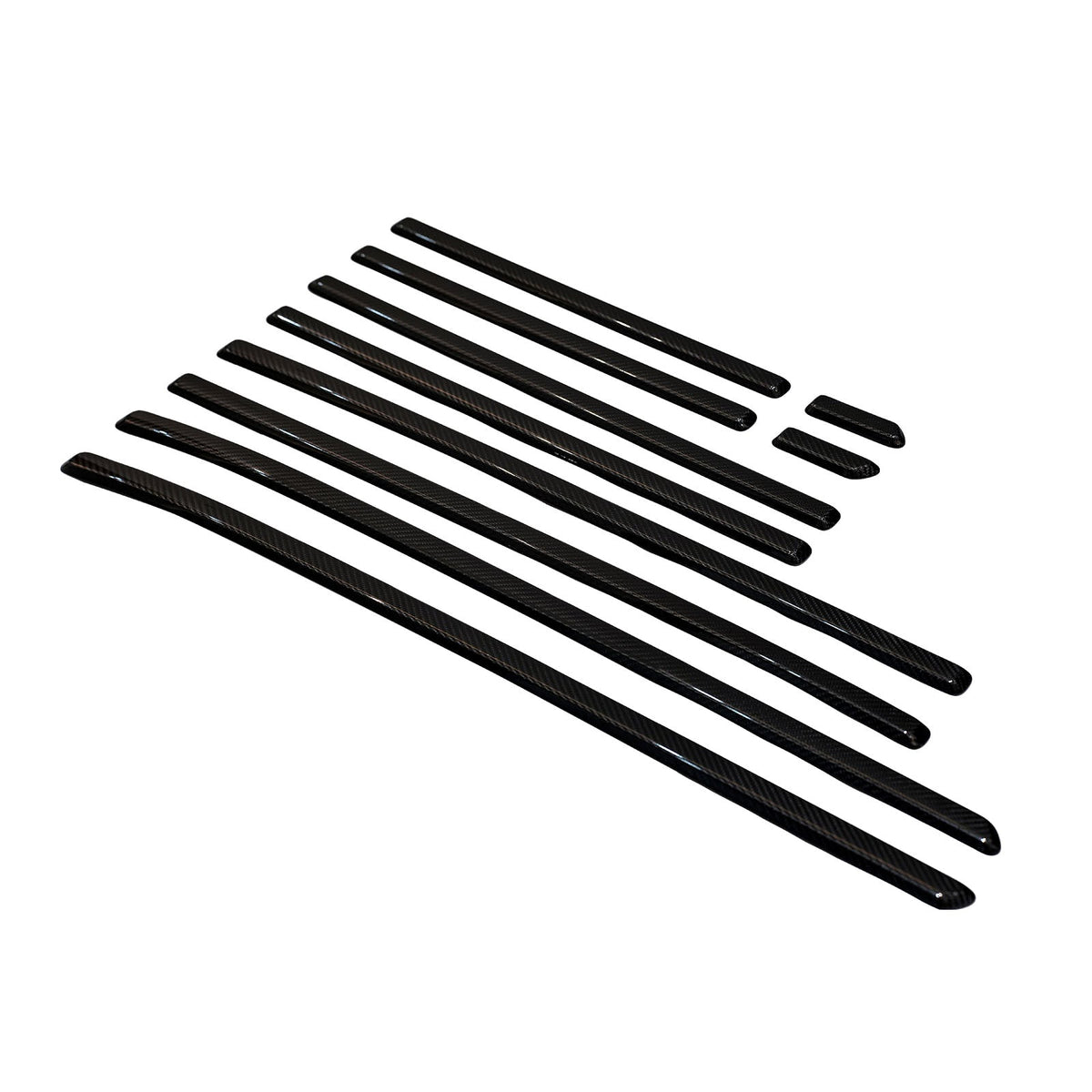 Molduras laterales de fibra de carbono para las puertas del Mercedes-Benz Clase G. W464 W465 (2019-2026).