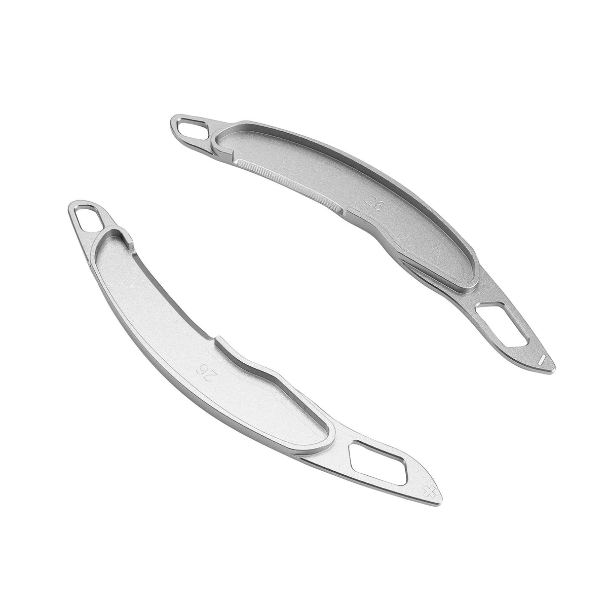 Stuurschakelpeddels voor Mitsubishi ASX 2013-2015 zilver aluminium