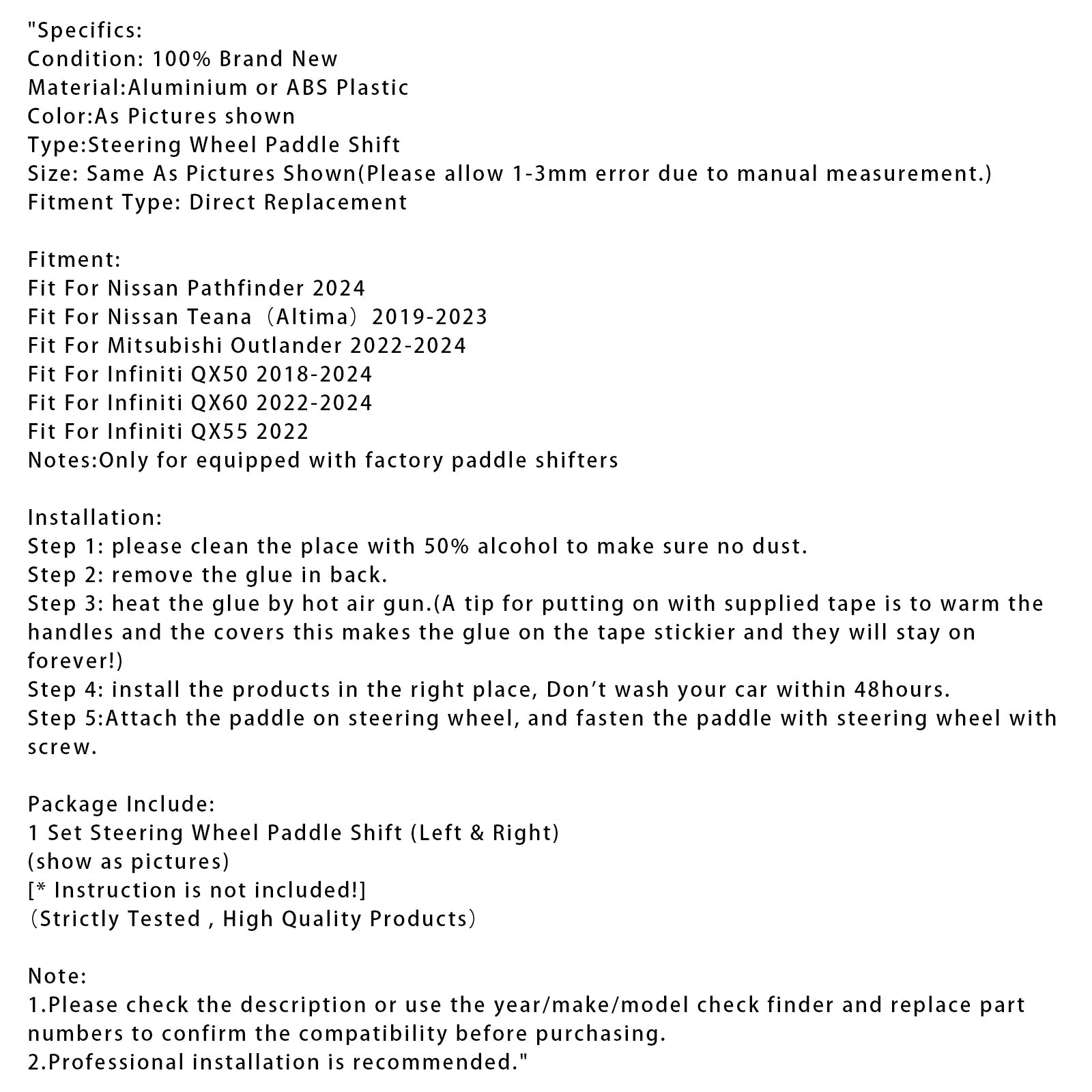Uitbreiding van versnellingsverandering pallets rijden voor Nissan Mitsubishi