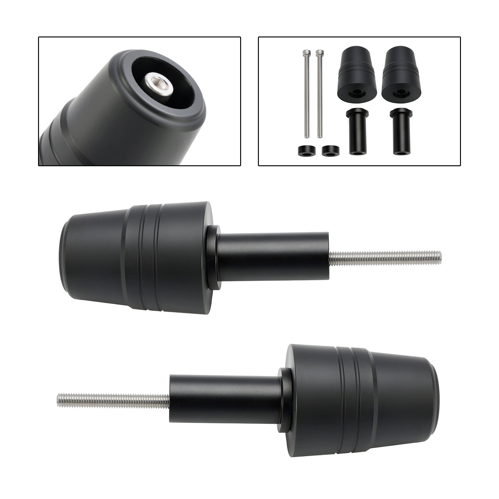 APRILIA SR GT125 2021-2024 Czarna aluminiowa osłona przed uderzeniem Coilover Guard Slider