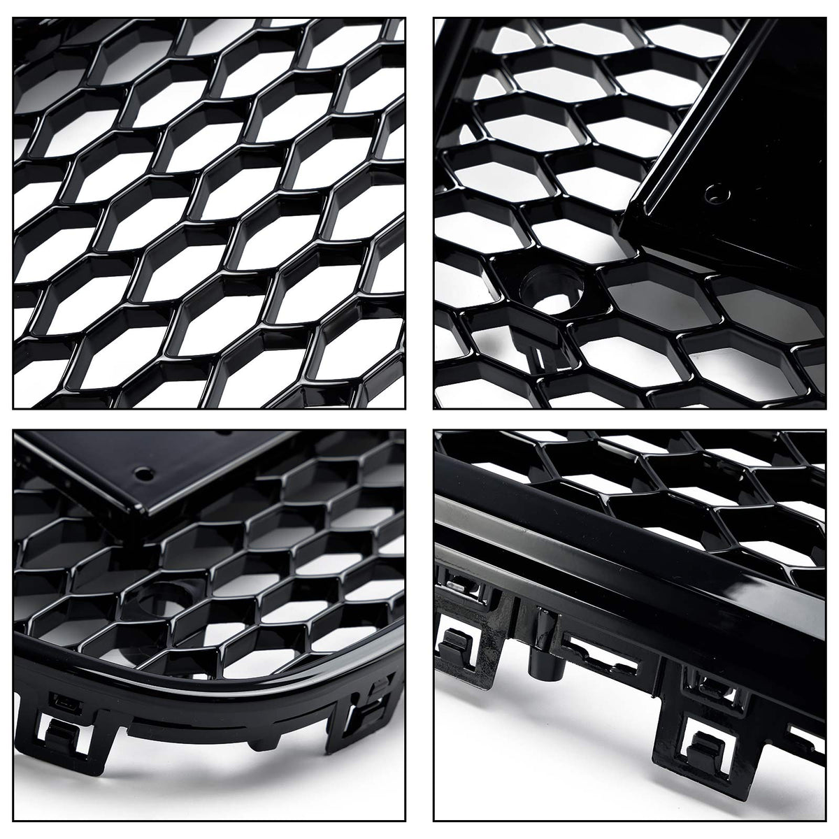 RS6 Style Honeycomb Front Bumper Grille Grill Pour Audi A6 C7 S6 2012-2015