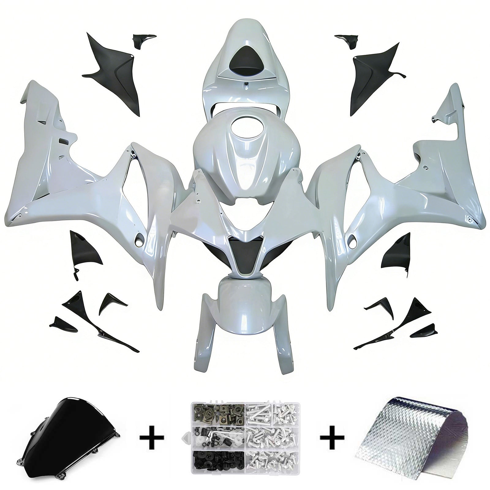 Kit de carénage par injection, carrosserie en plastique ABS pour Honda CBR600RR 2007-2008 F5