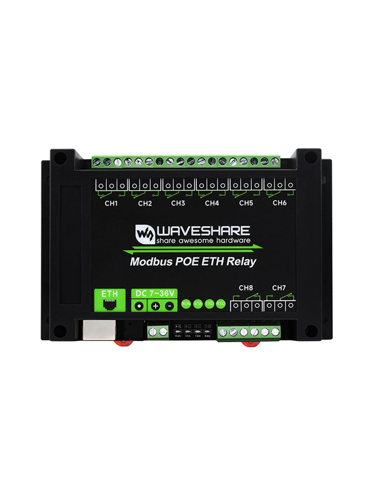 Module relais Ethernet 8/30 canaux Protocole Modbus TCP Communication