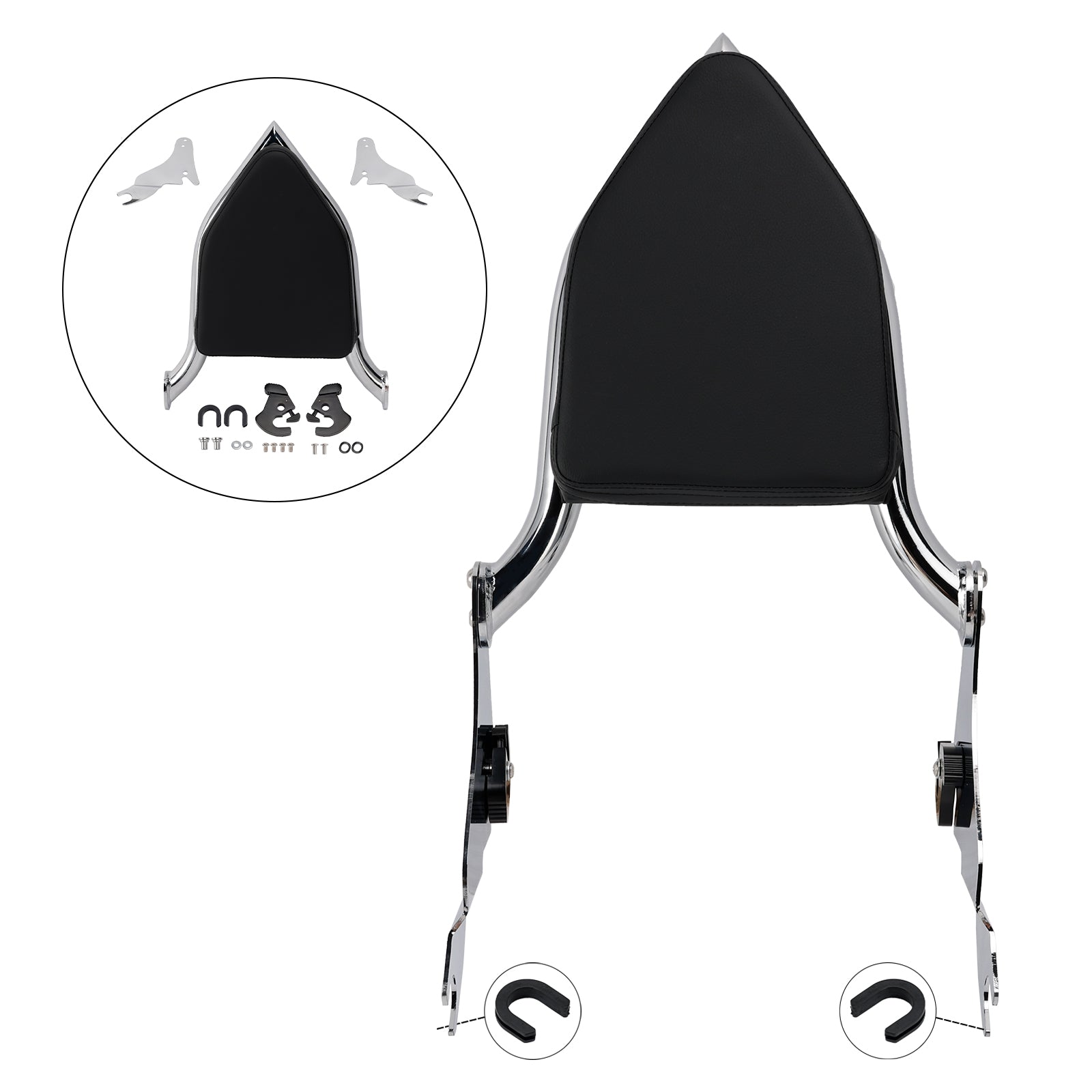 Pasajero Sissy Bar Sissy Bar para Electra Glide Ultra Classic Twin Cooled FLHTCU TC 2014-2019