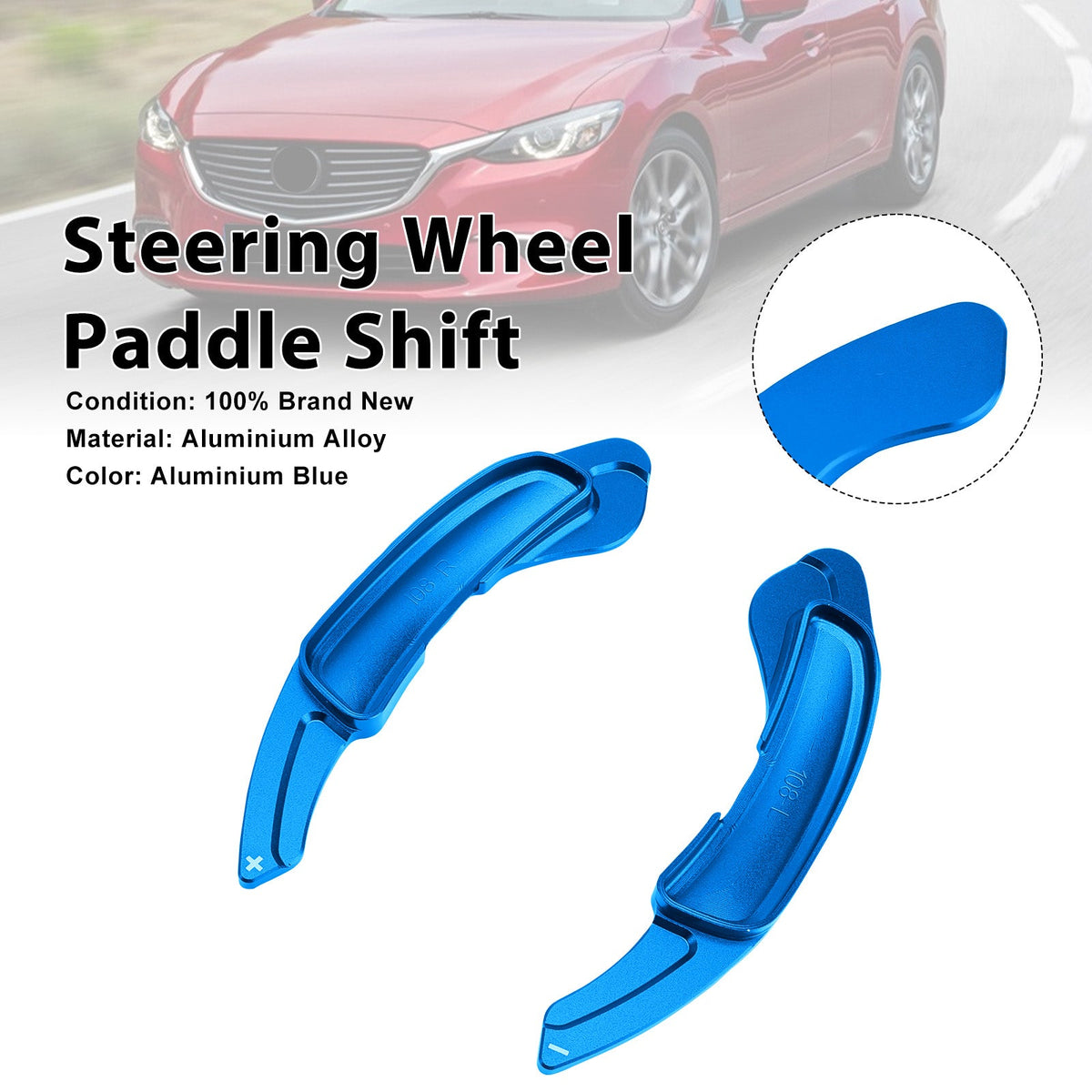 Le migliori offerte per Paddle al volante per Mazda 6 Atenza 2009-2015, alluminio blu