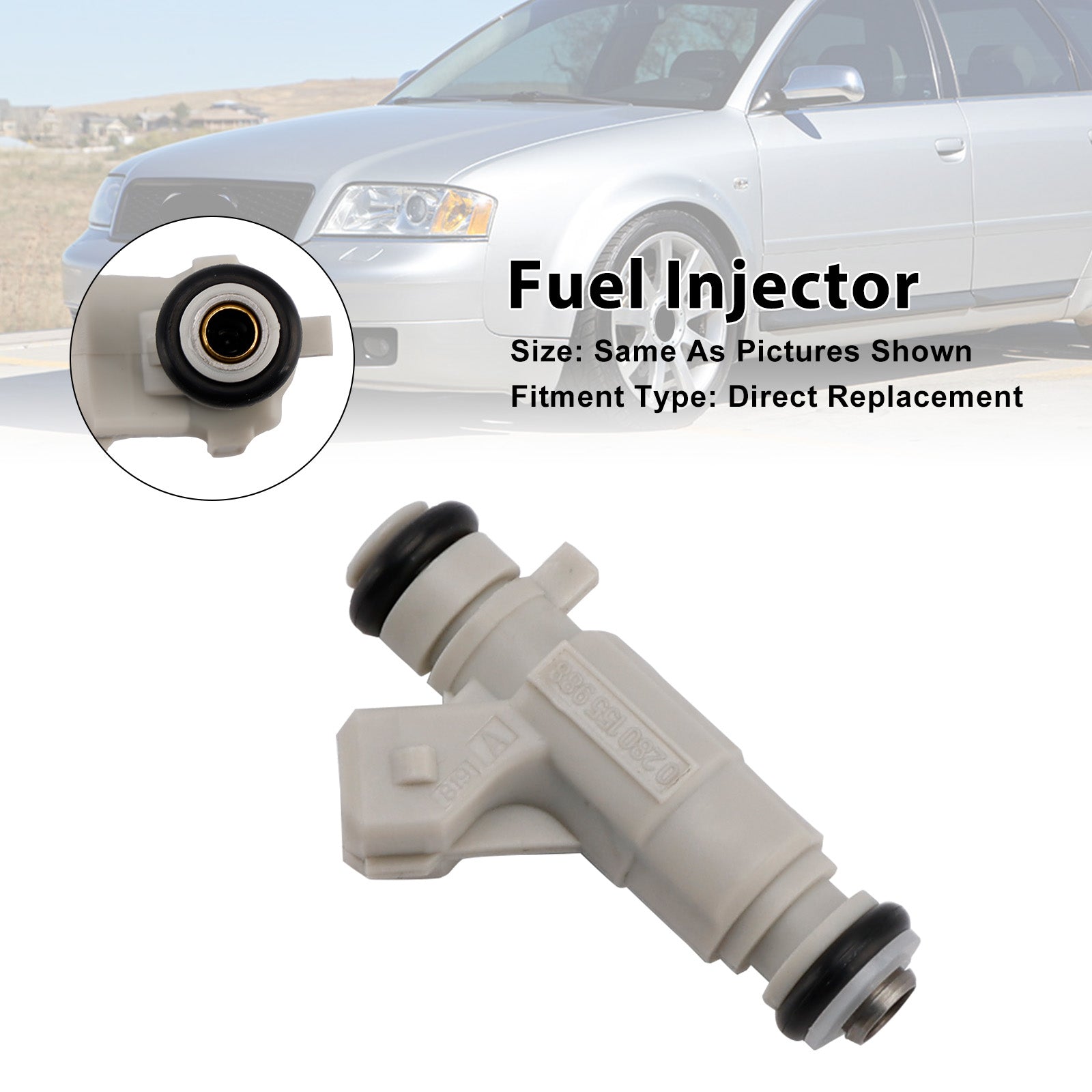 1 injecteur de carburant pour Audi S6 S8 4.2L V8 2001-2003 0280155988 077133551Q