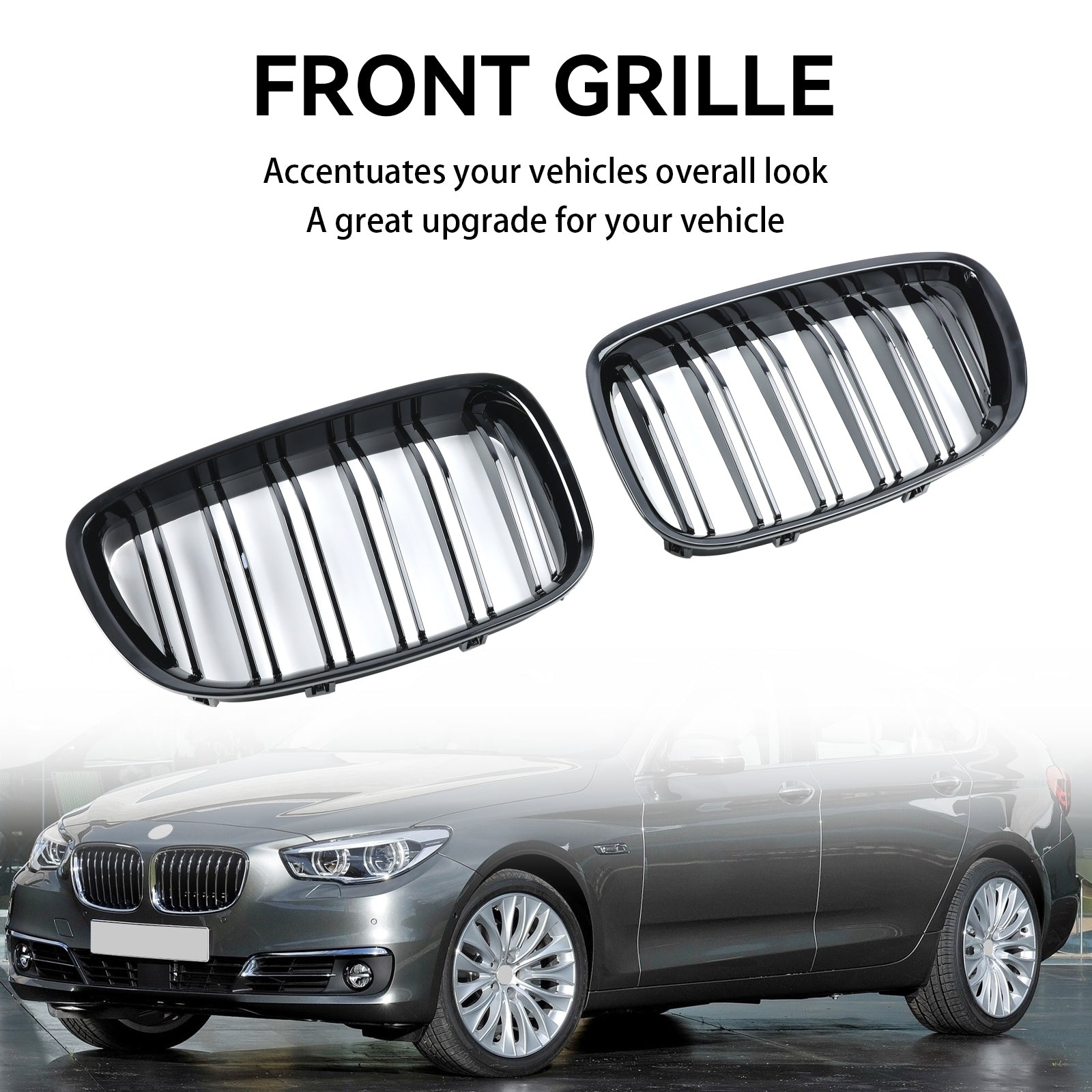 2009-2017 BMW Série 5 GT F07 Grille de calandre avant noir brillant 51137200169 51137200170