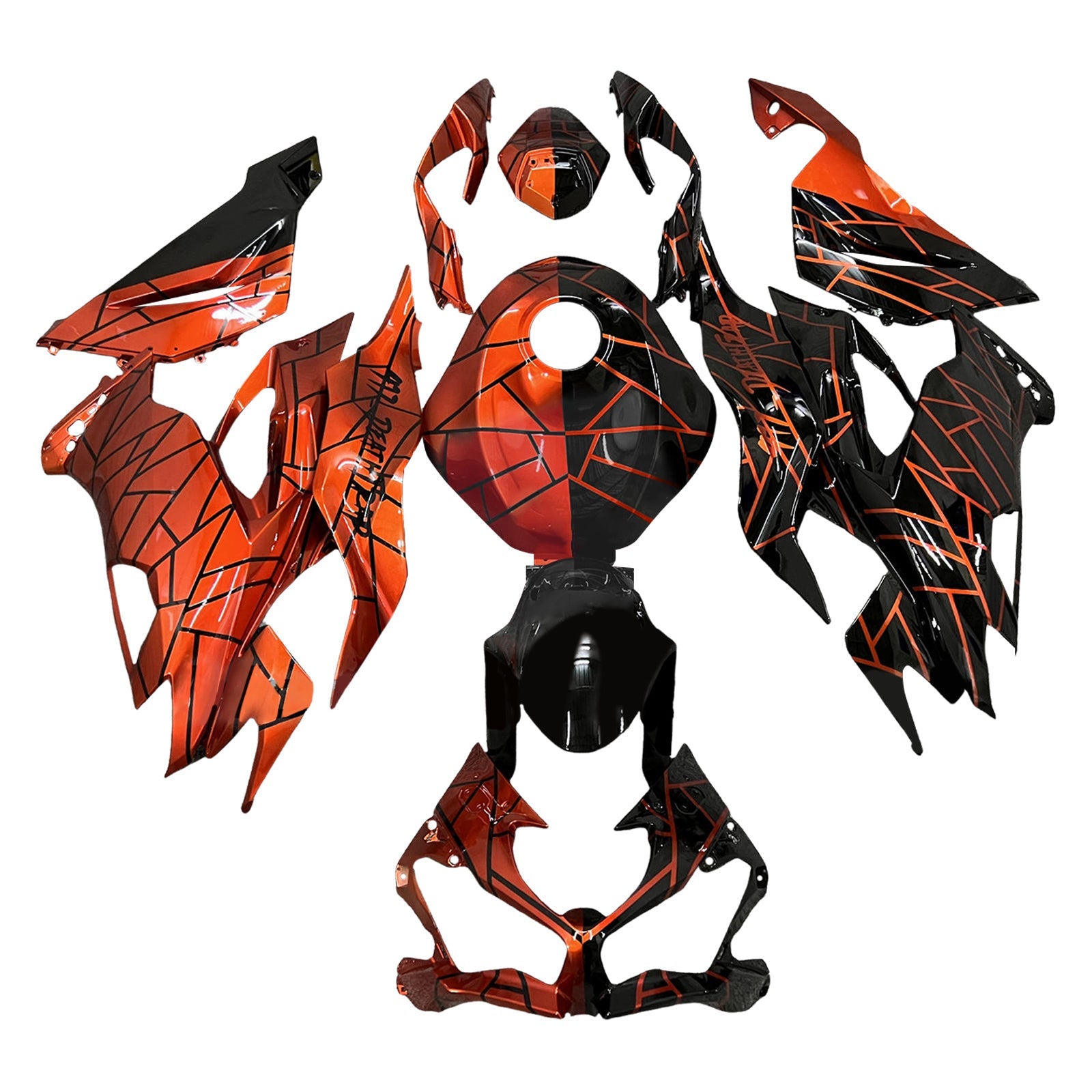 Kit di carenatura a iniezione, corpo in plastica ABS per Kawasaki ZX6R 2019-2023