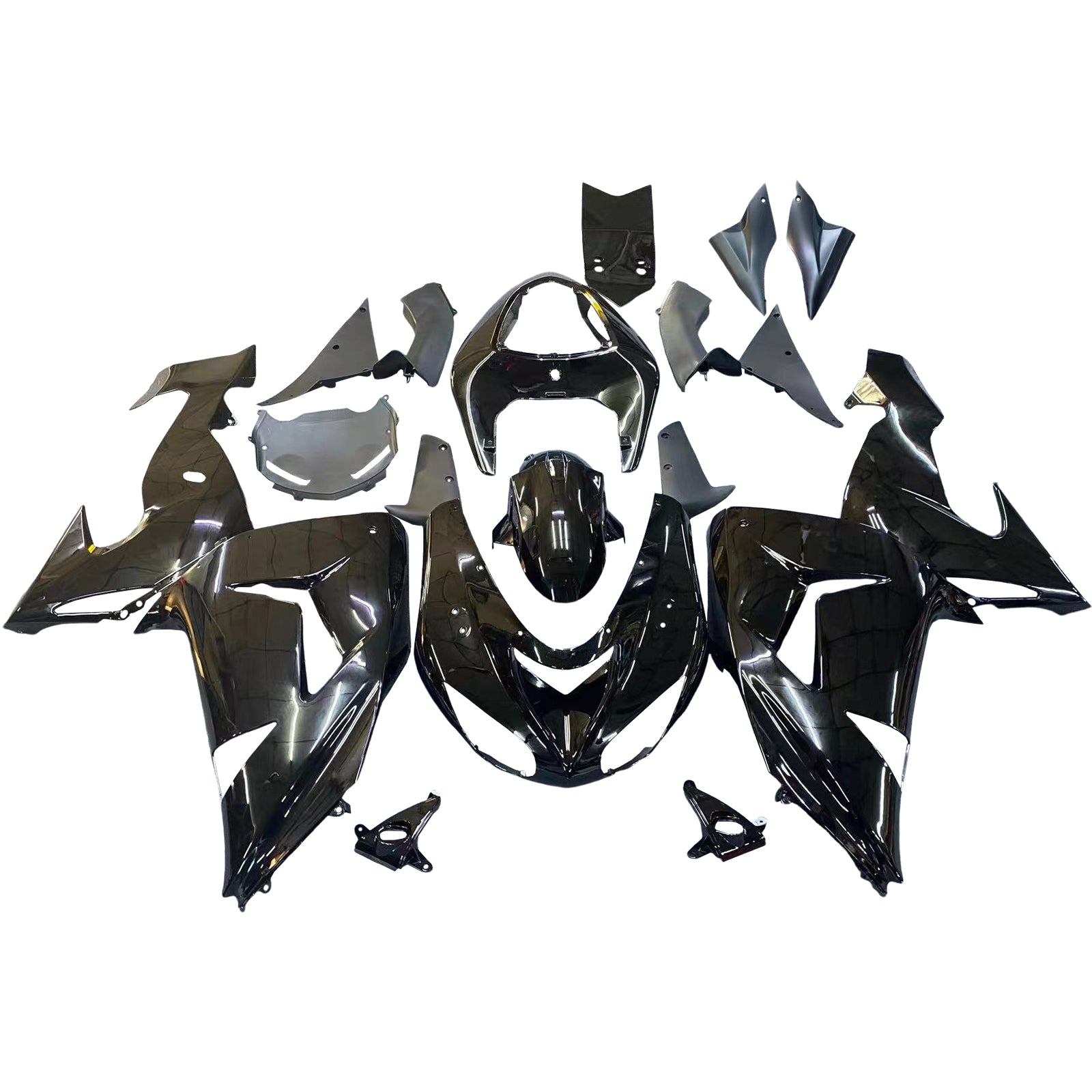 Kit de carénage par injection , carrosserie en plastique ABS Pour Kawasaki Zx10R 06-07