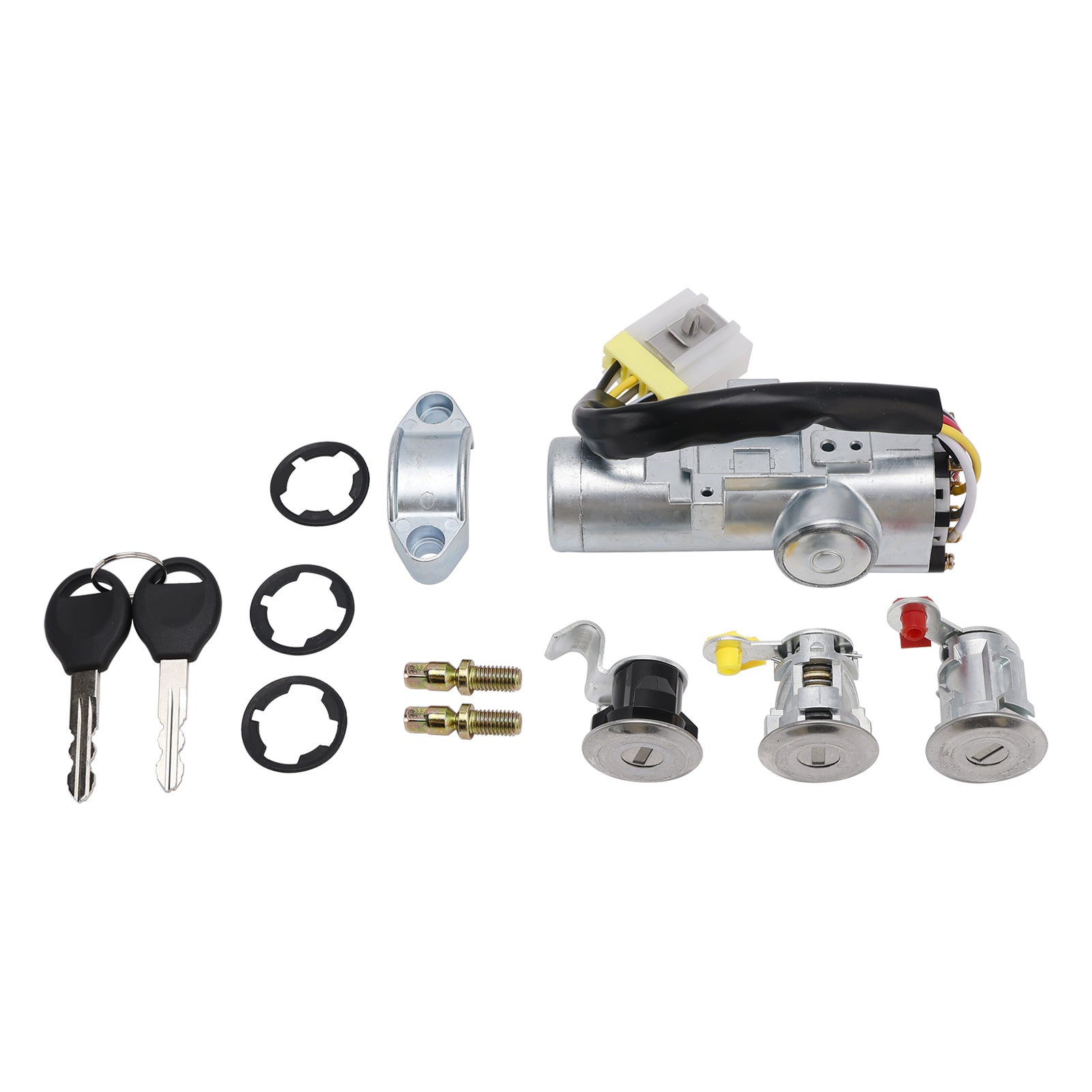 Kit de verrouillage de porte avec barillet de contact et 2 clés K9810-2S806 pour Nissan Navara D22 1997-2006