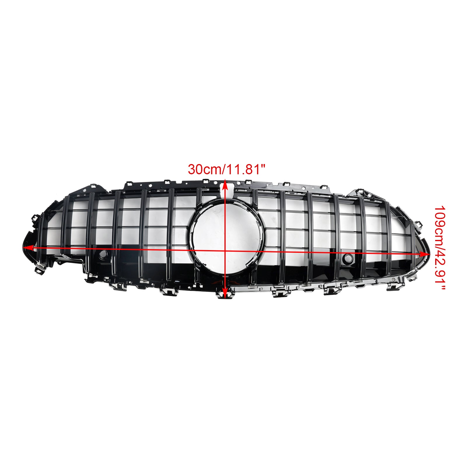 Grille de pare-chocs avant noire Mercedes CLS C257 W257 Coupé 2018-2024