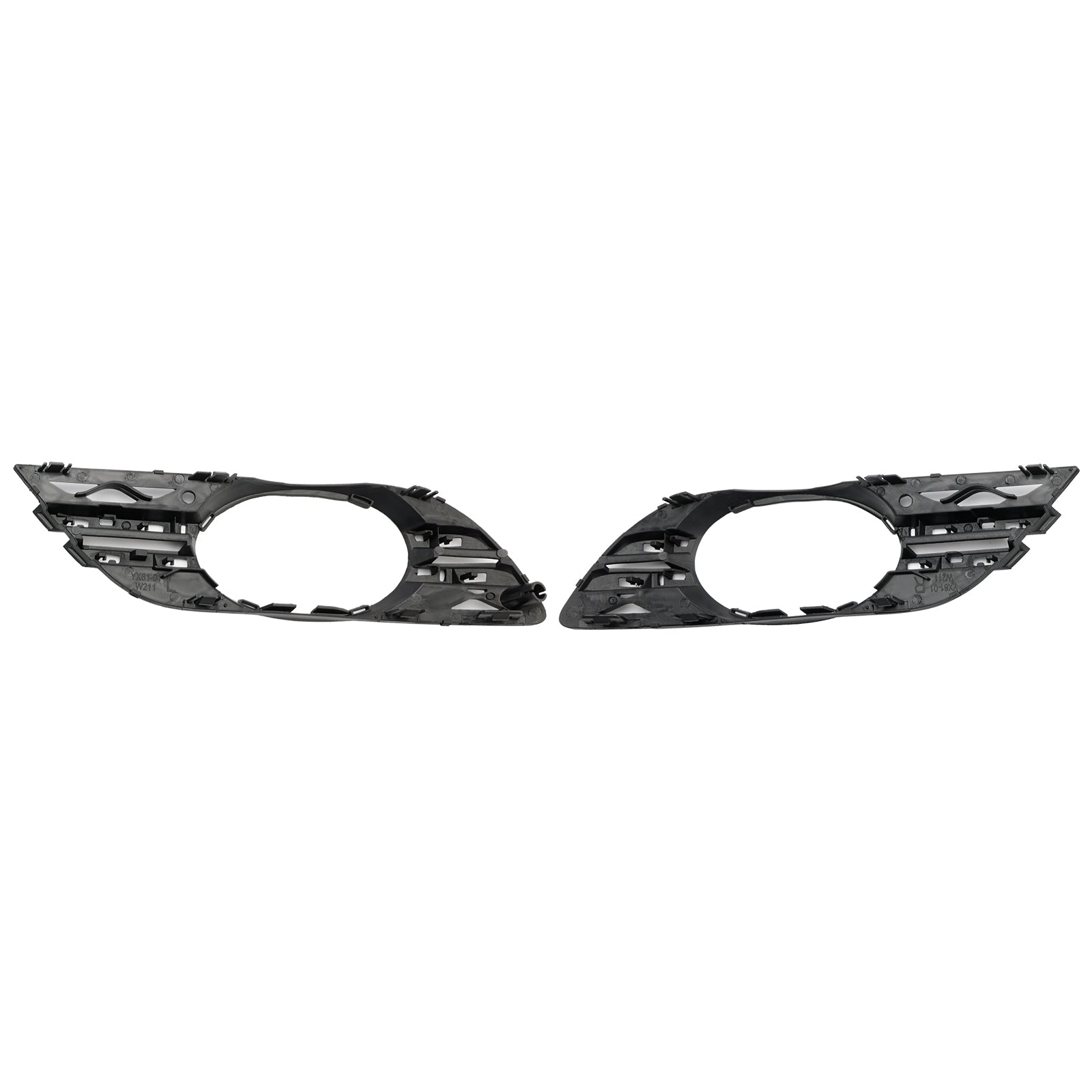 Ensemble de garnitures chromées pour grille de phare antibrouillard avant pour Mercedes-Benz CLASSE E W211 07-09