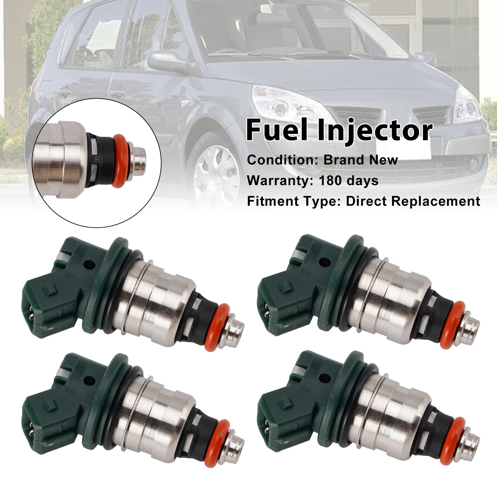 Inyector de combustible 4 Uds para Renault Laguna Espace Megane Scenic 2.0L 7700867867