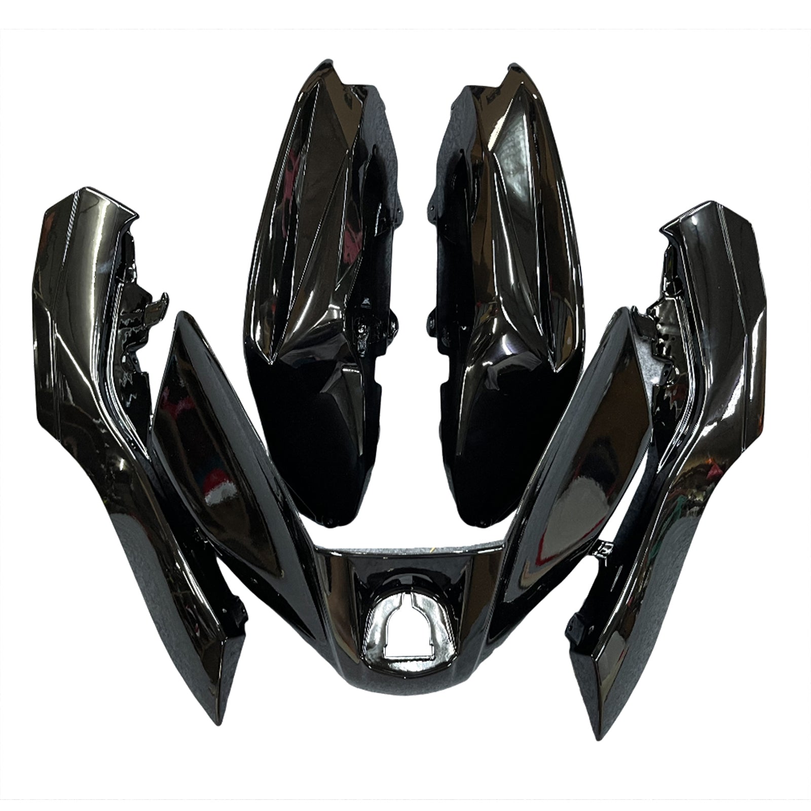 Kit de carénage en plastique moulé par injection noir brillant pour Kawasaki Ninja 650 EX650 2012-2016