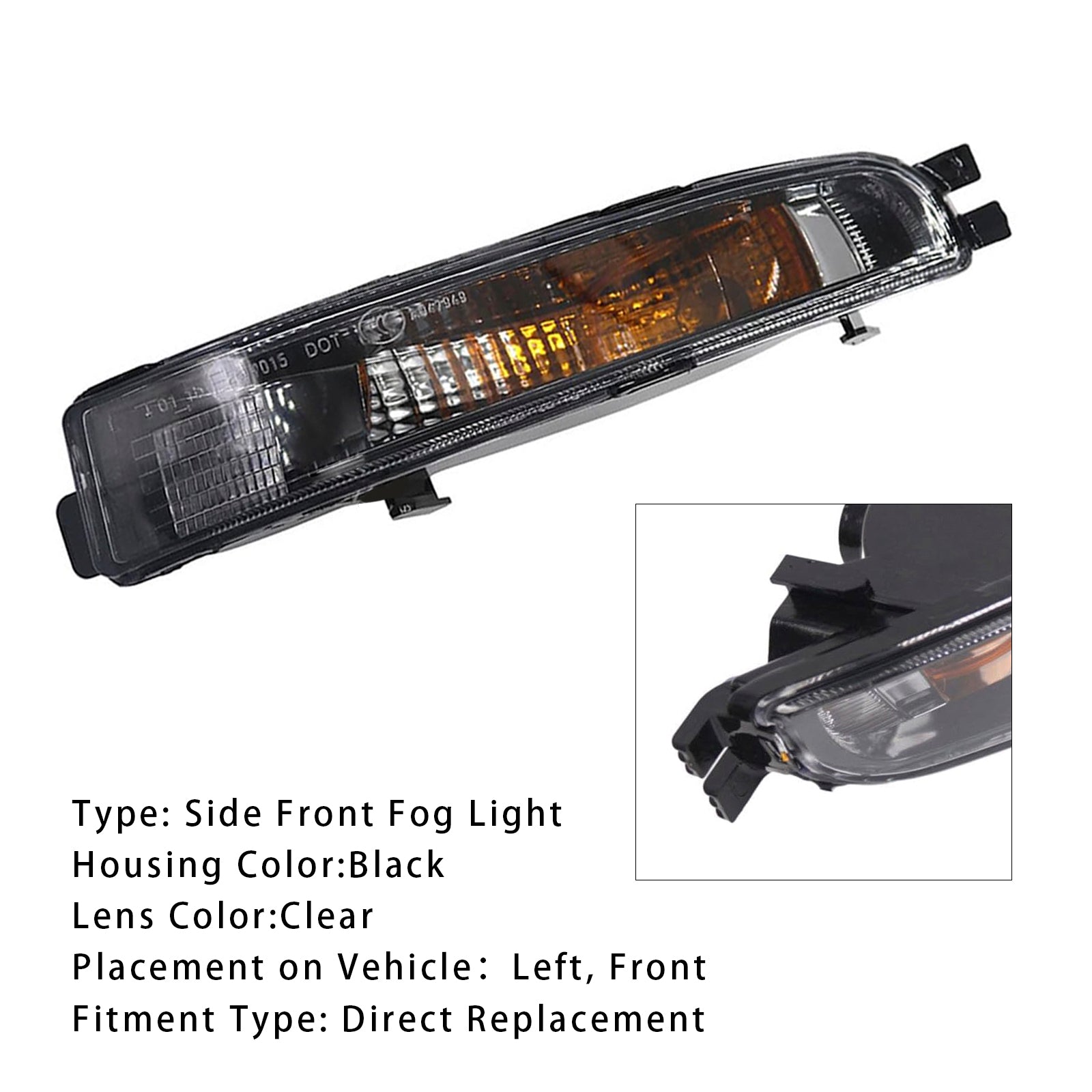 Lewa miga dla Volkswagen Beetle Front Front Bumper 2012-2019 5C5953041A