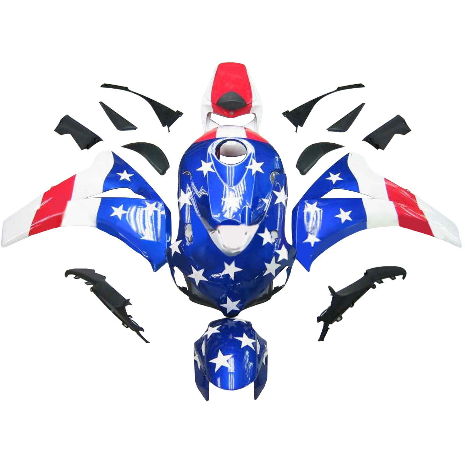 Kit de carénage injecté en plastique ABS pour Honda CBR1000RR 2008-2011