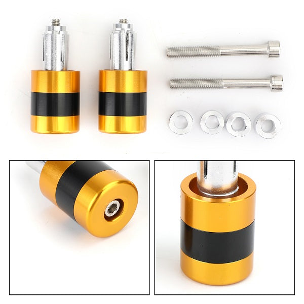 Ciężka waga CNC 7/8" Końcówki kierownicy 22mm, suwaki redukujące wibracje, zaślepki