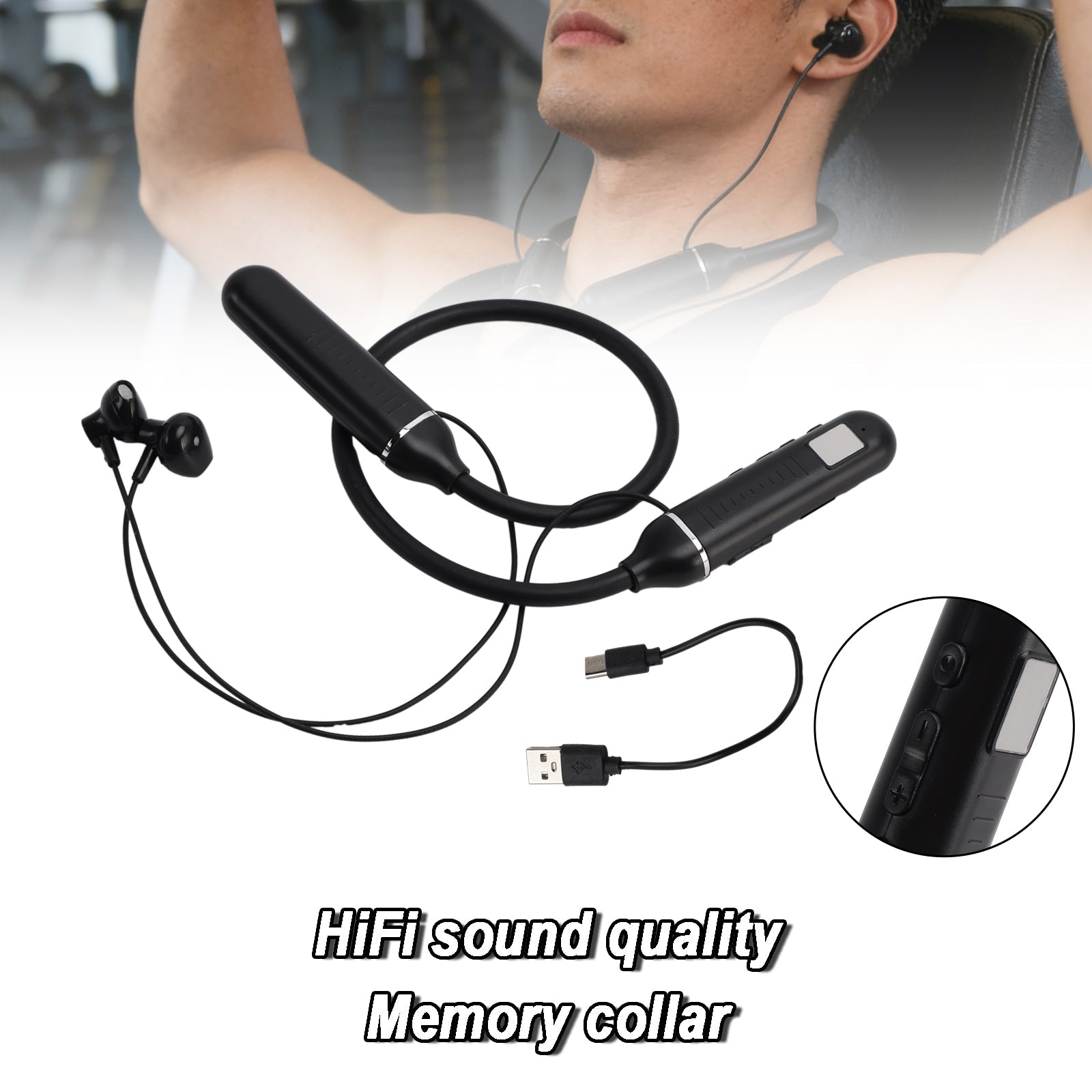 Écouteurs Bluetooth sans fil, résistants et à réduction de bruit, pour téléphone, ordinateur portable, PC et TV.