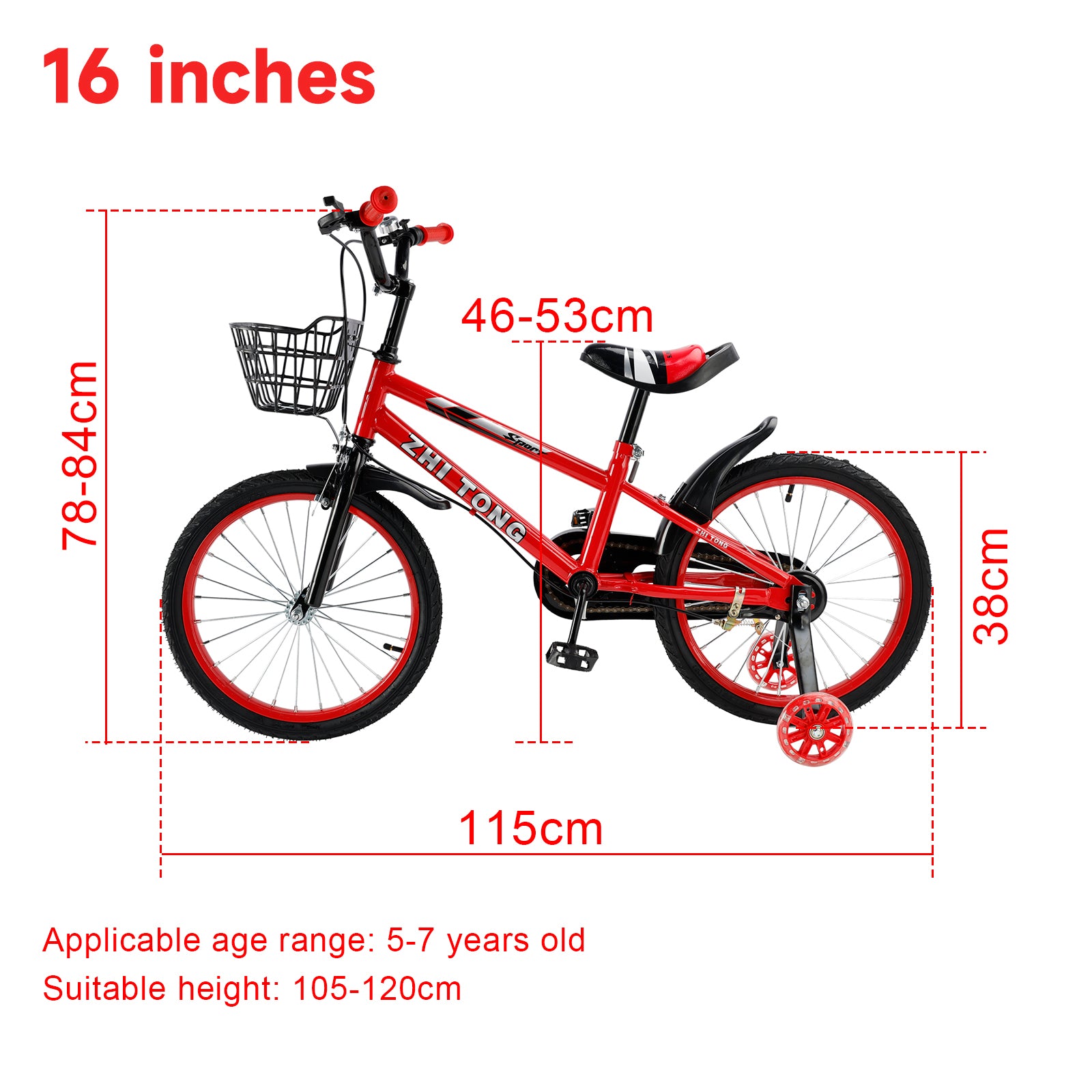 16/16/18 palcev Kid's Bike Child Bicycle Boys and Girls s pomožnim kolesom