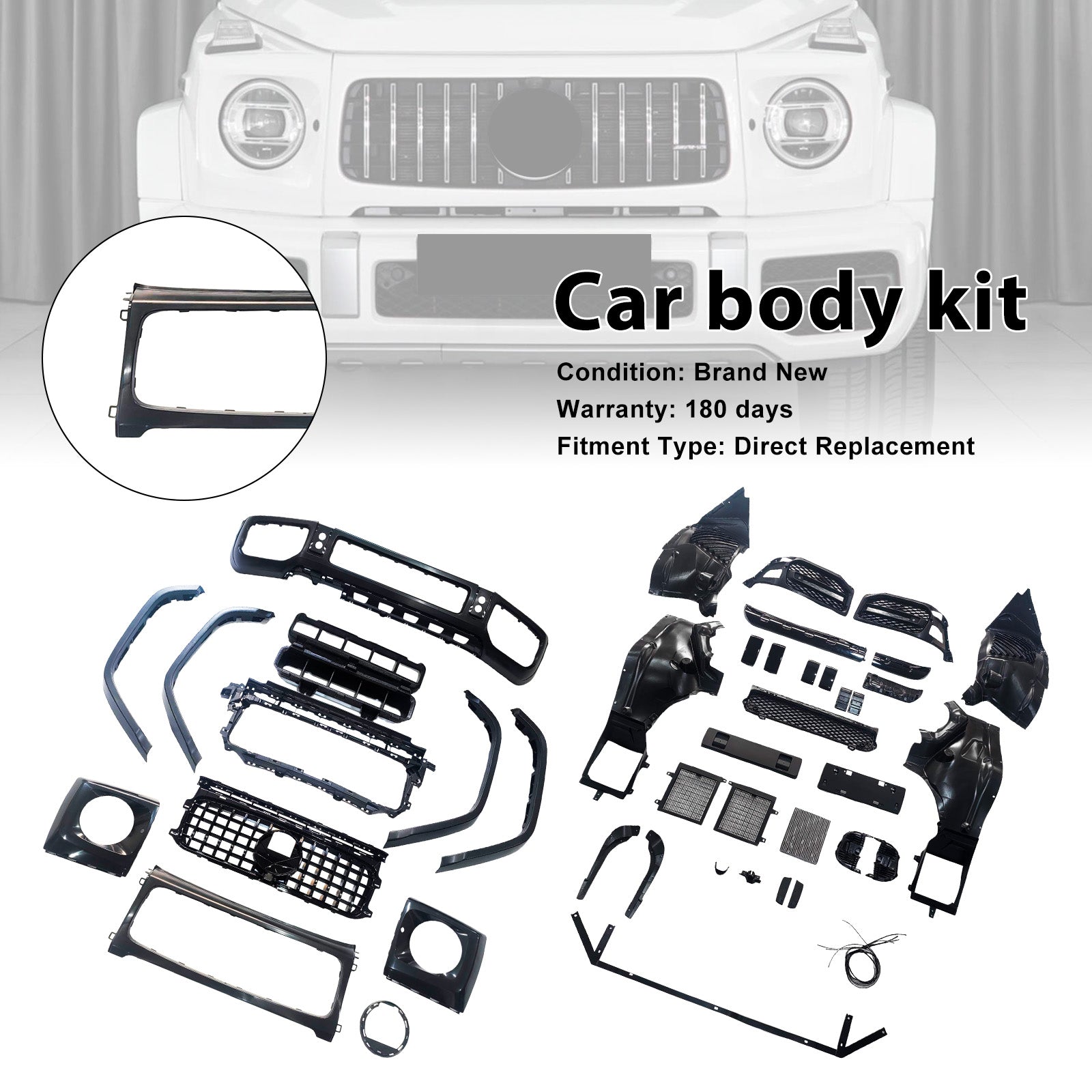 Kit carrosserie style G63 AMG pour Mercedes-Benz W464 (2019-2023)