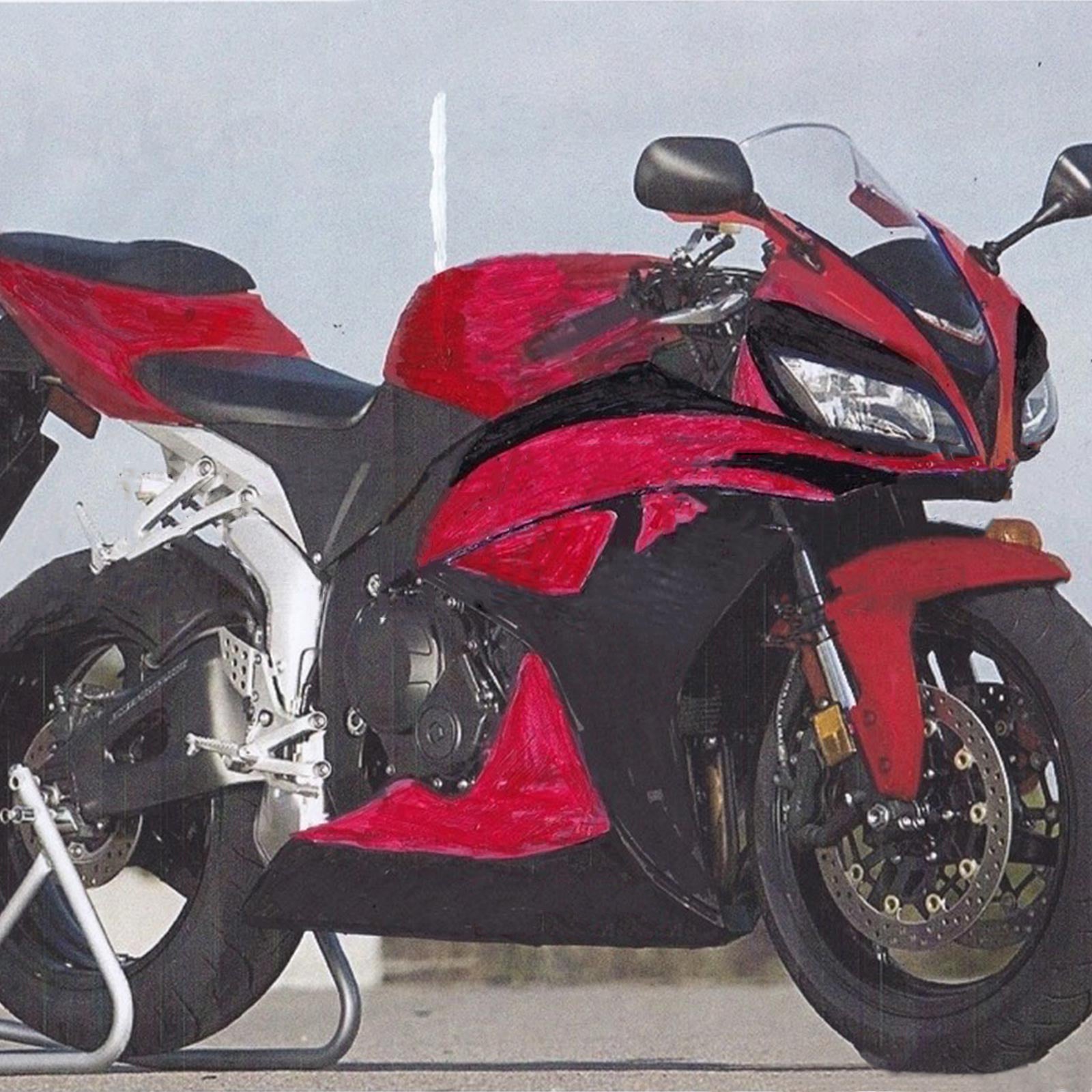 Kit de carenado de inyección, carrocería de plástico ABS para Honda CBR600RR 2007-2008 F5