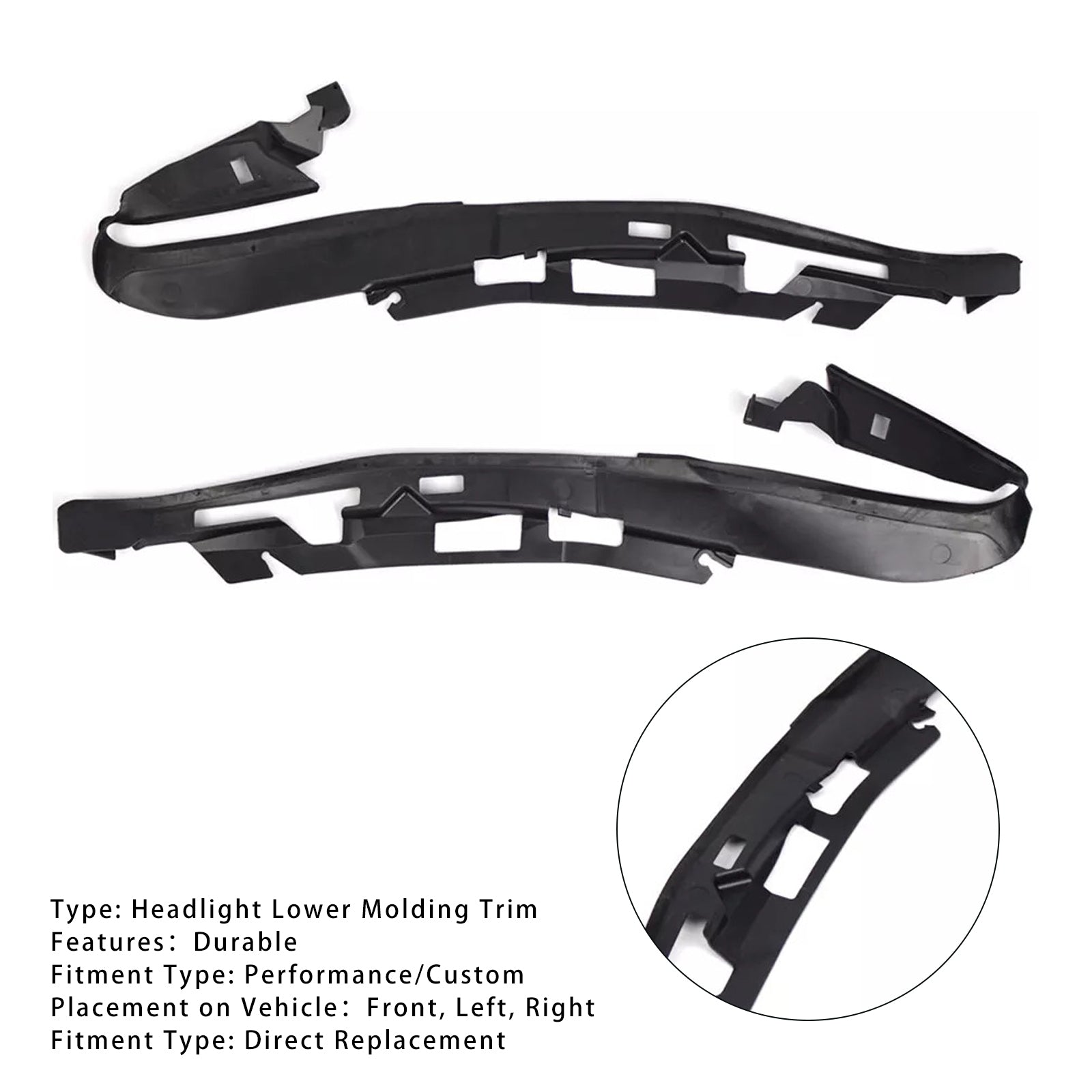 Lotto di 2 fari inferiori di fari anteriori per BMW 5 F10 F18 10-14 Serie