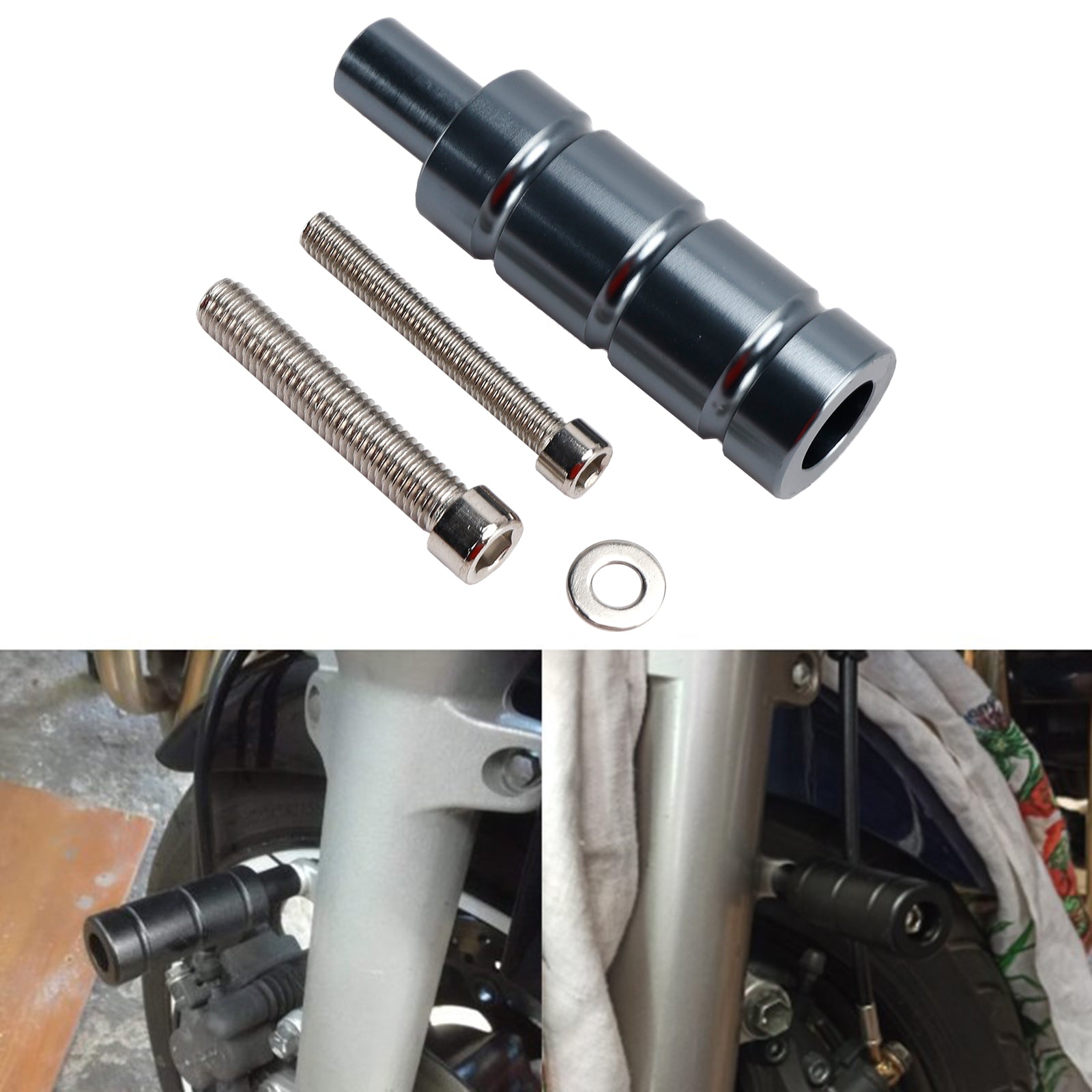 M6 M8 Aluminium Support de fixation de phare moto Cafe Racers universel titane