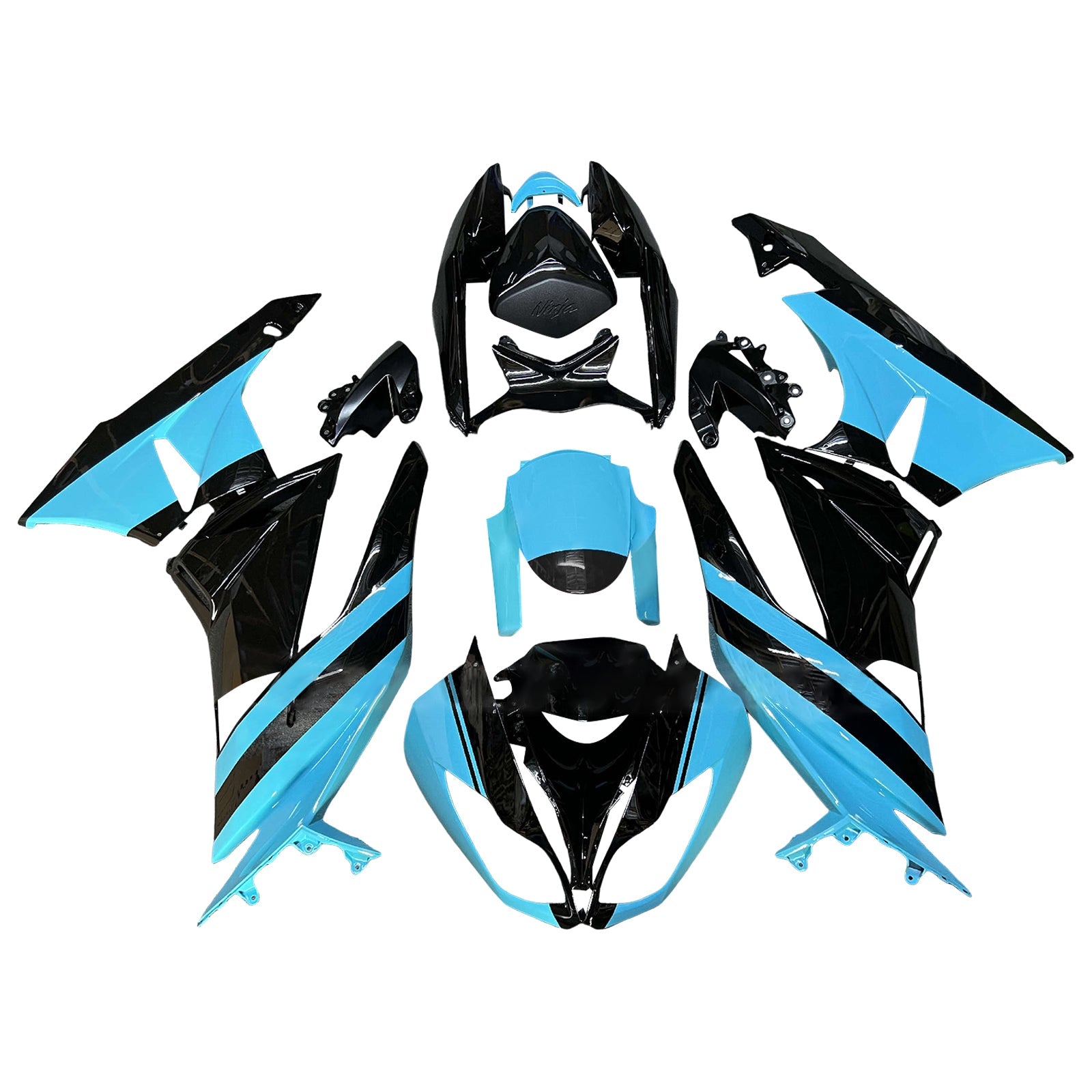 Kit carena iniezione Carrozzeria in plastica ABS per Kawasaki ZX6R 636 2009-2012