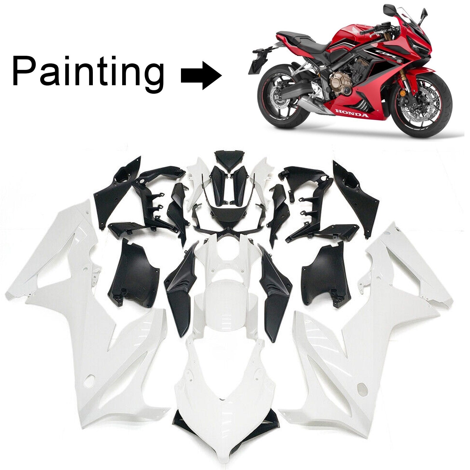 2019-2020 Honda CBR650R Kit de carénage d'injection carrosserie plastique ABS