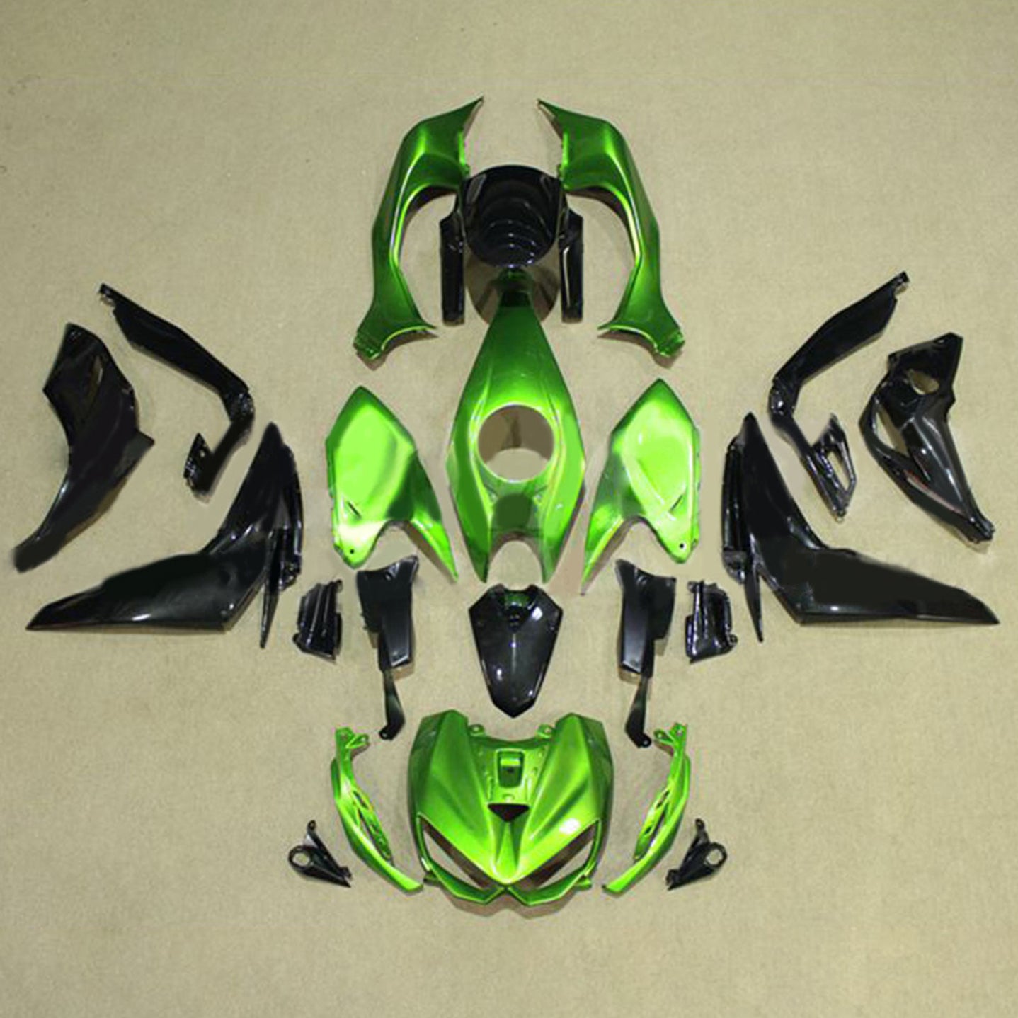 Kit de carénage en plastique ABS injecté compatible avec Kawasaki Z1000 2014-2017