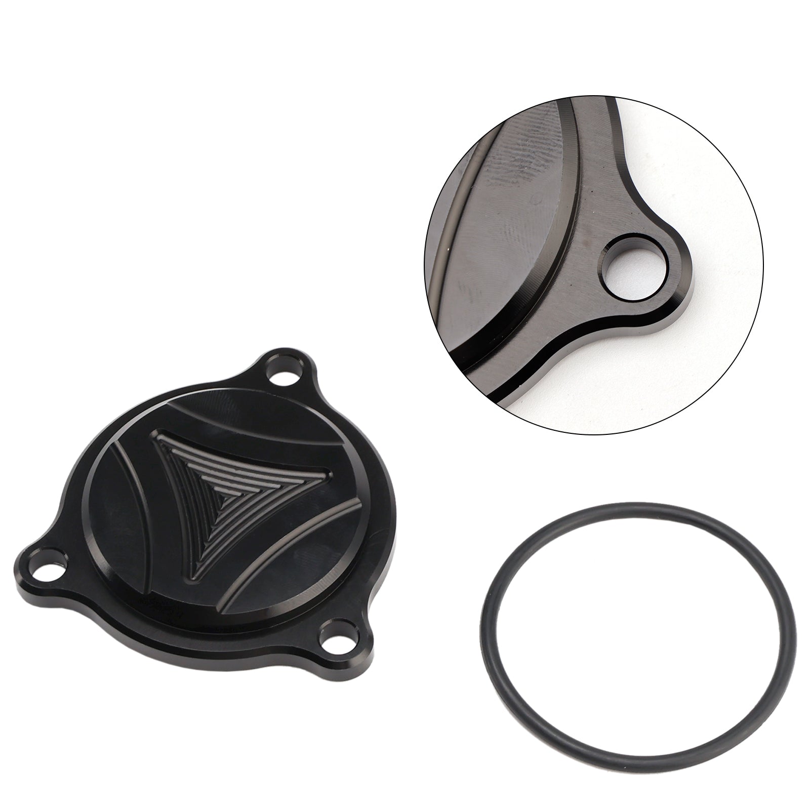 Couvercle de filtre à huile moteur noir pour Suzuki LTZ400 LTR450 DRZ400/400E/400S/400SM