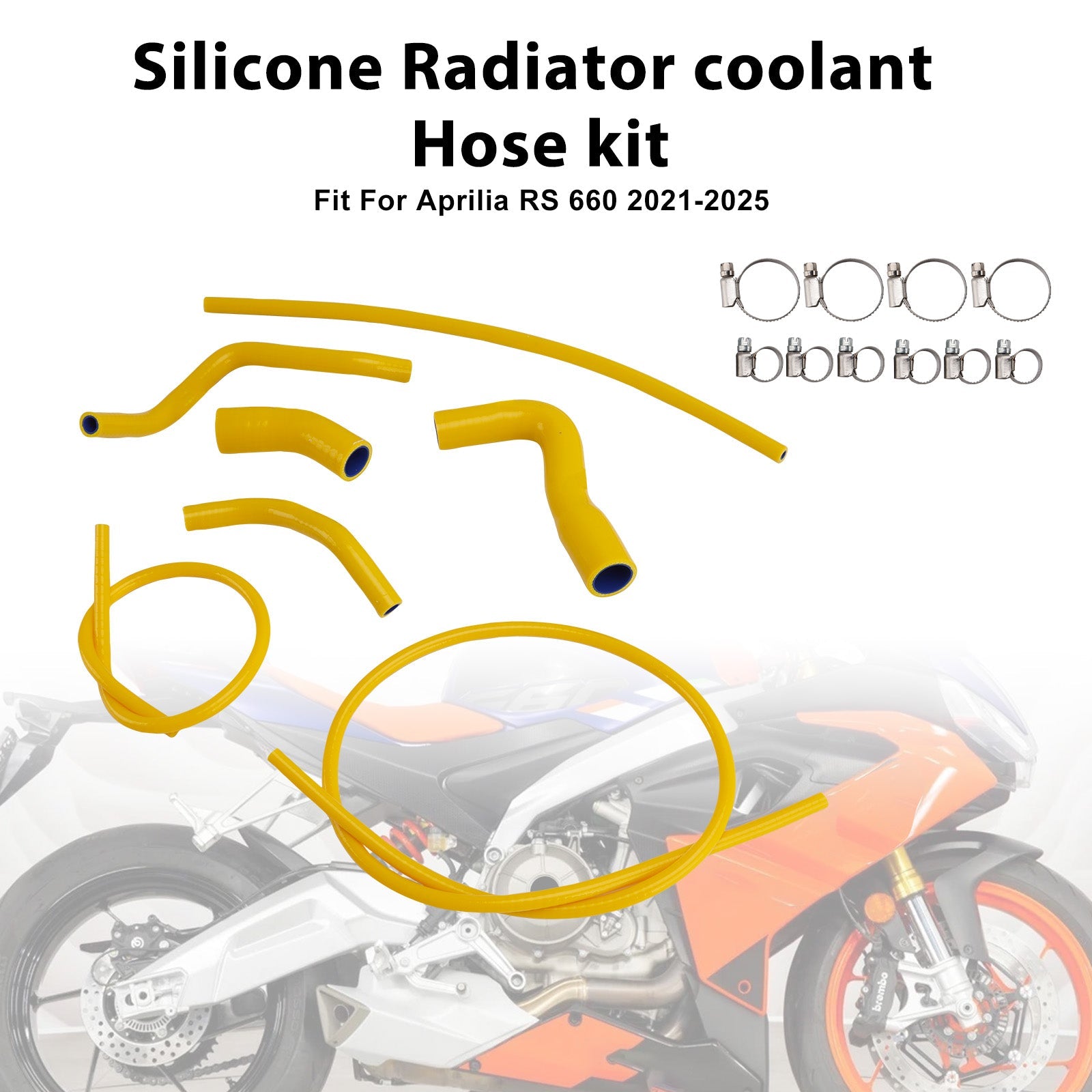 Durite de refroidissement en silicone pour radiateur Aprilia RS 660 (2021-2025)