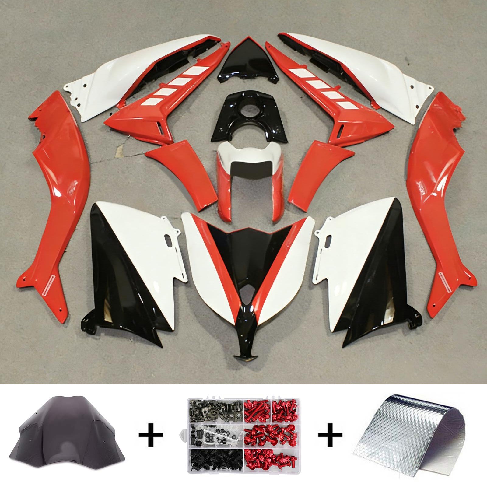 Kit de carénage en plastique injecté compatible avec Yamaha T-Max TMAX530 2012-2014