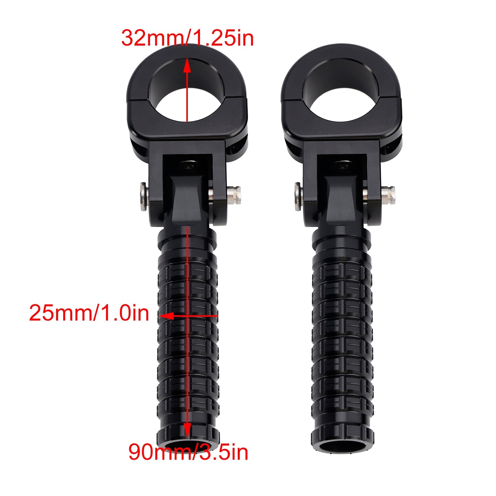 Univerzalne sprednje opore za noge za motorna kolesa z 1.25""