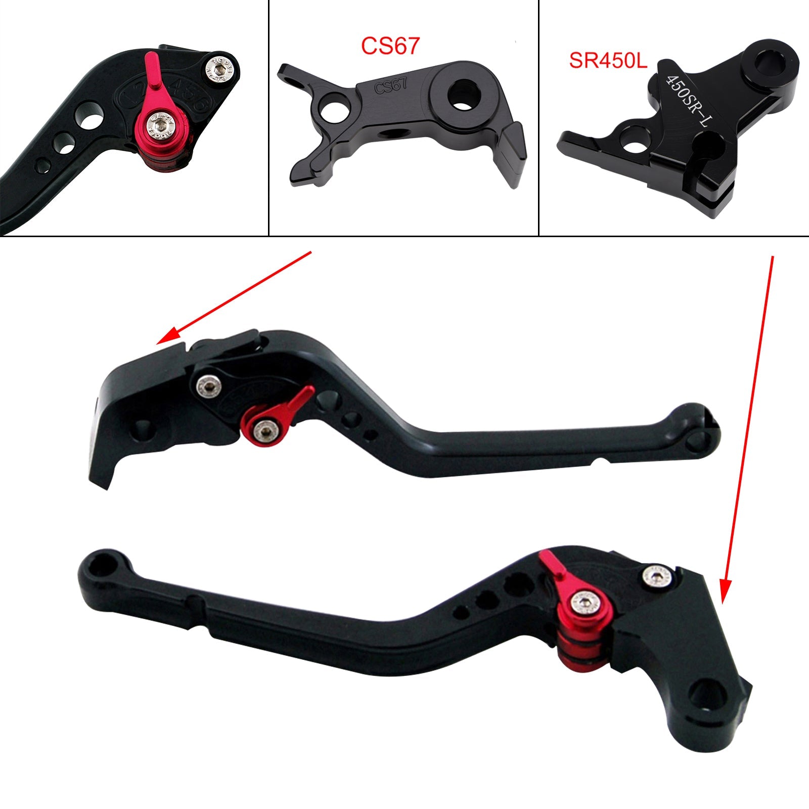 Levier de frein et d'embrayage long compatible avec VOGE DS900X 900DSX 2024-2026